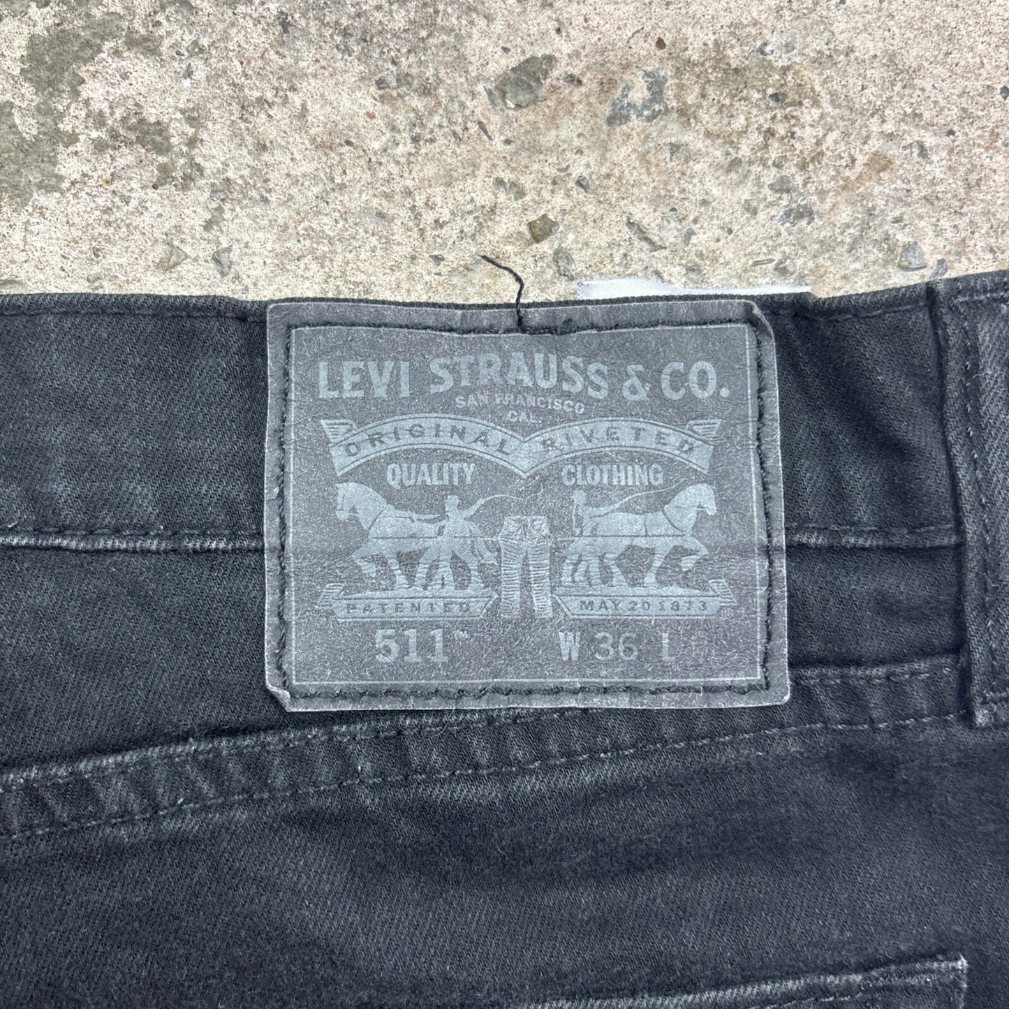 Black Levi’s 511 Cut Off Denim Jean Shorts | W36"