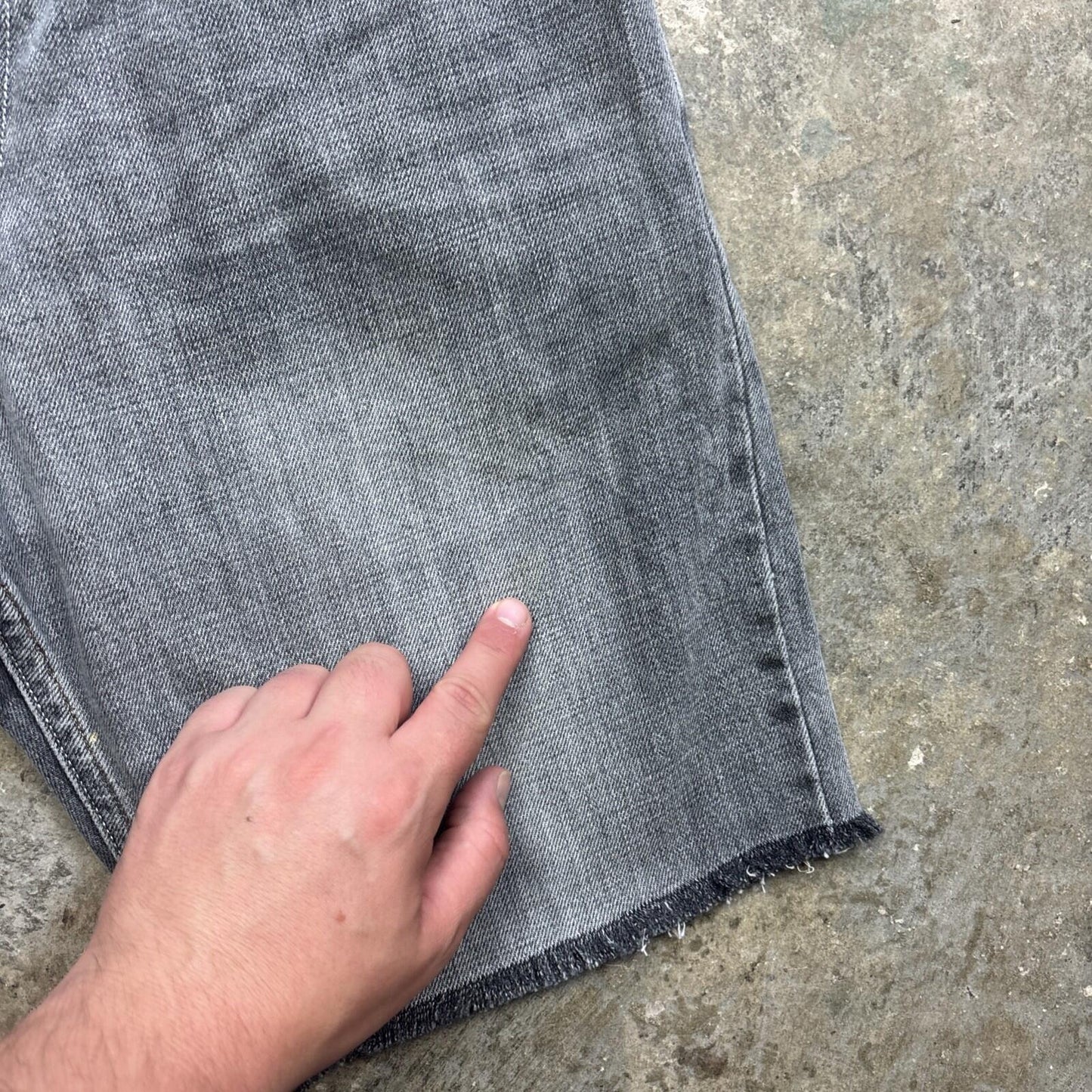 Grey Denim Levi’s 527 Cut Off Shorts | W30