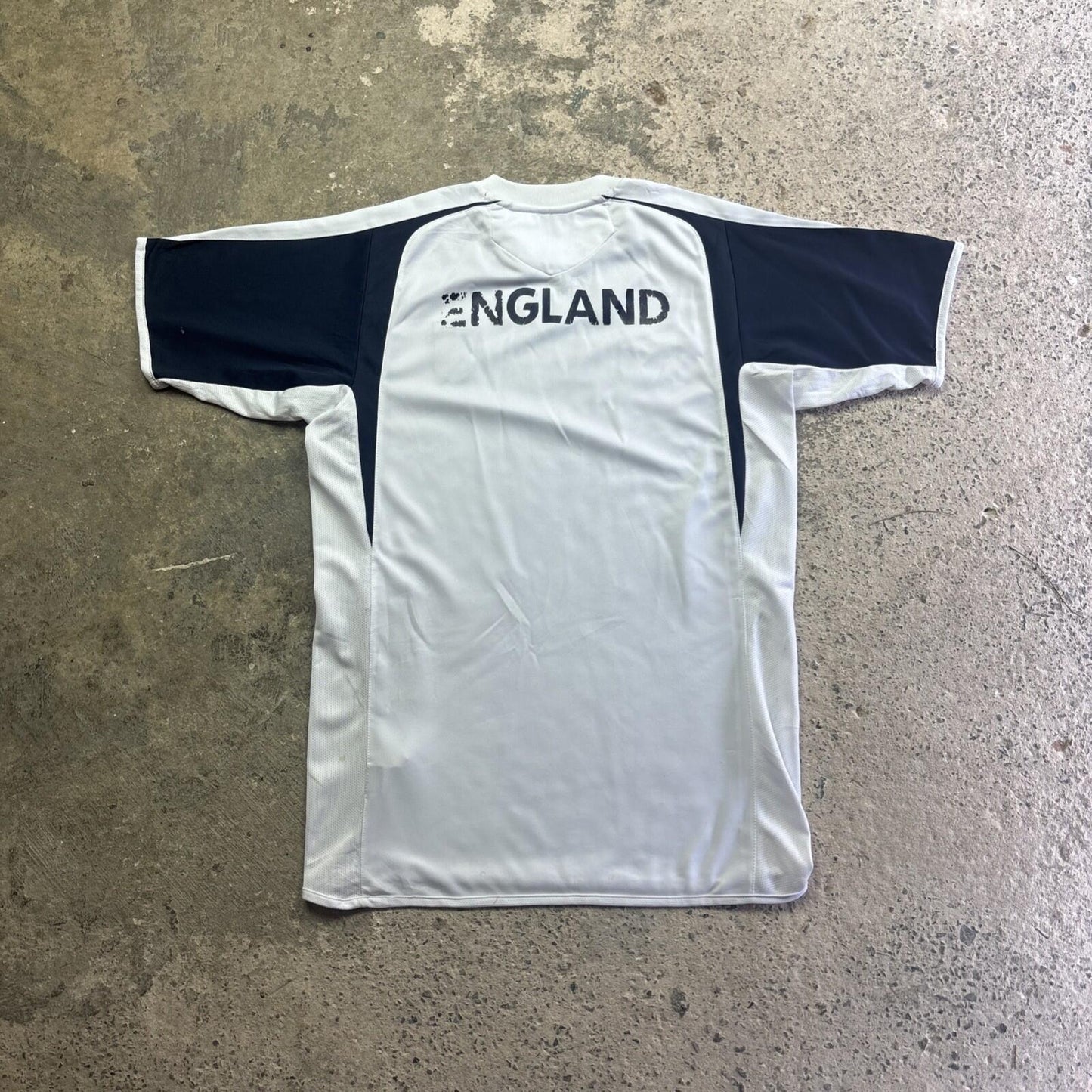 Navy & White Gradient England Umbro Football Training Shirt | Size: S