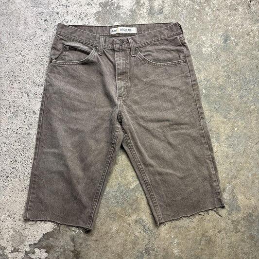 Brown Lee Cut Men’s Off Shorts Jorts | W32