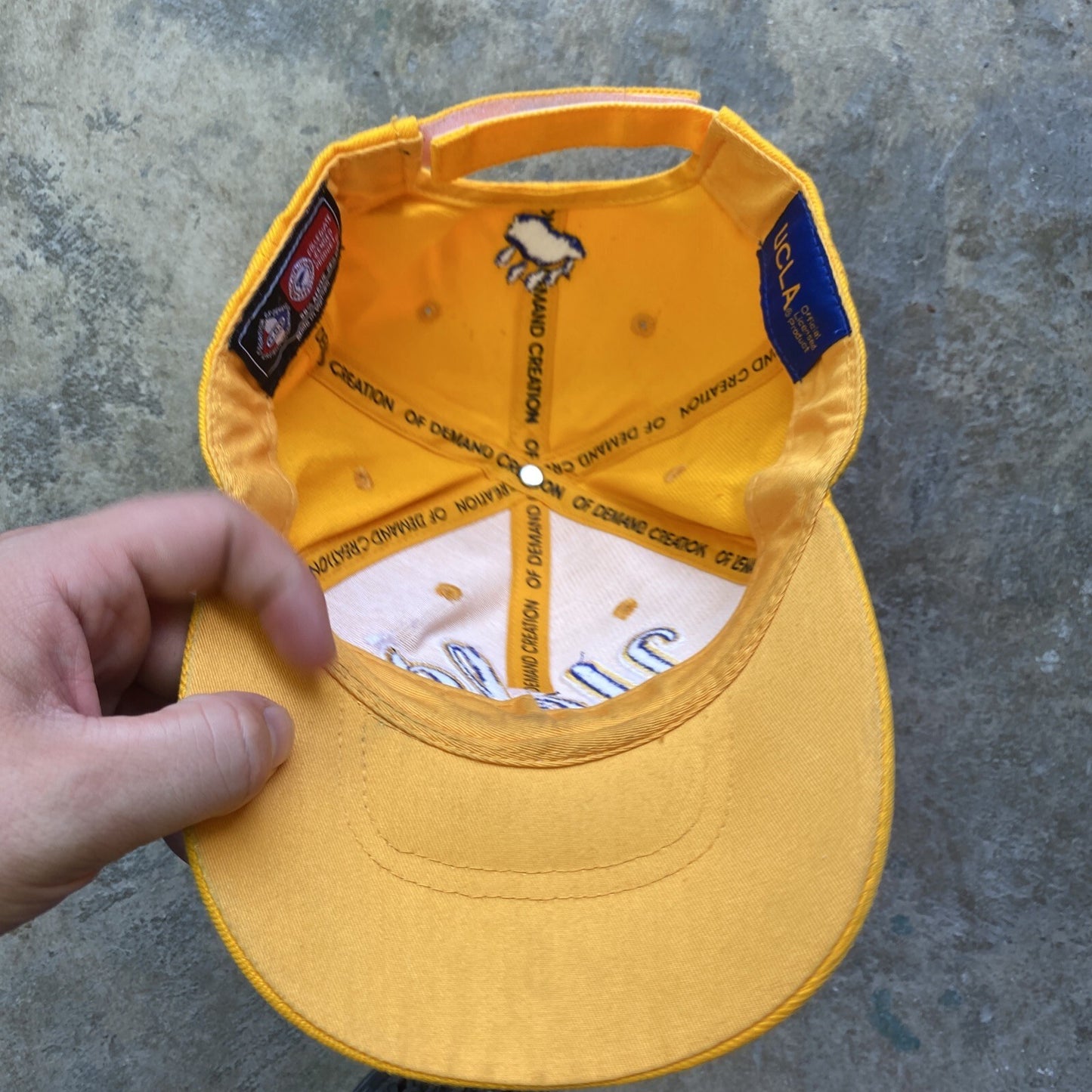 Yellow UCLA College Baseball Cap | OS
