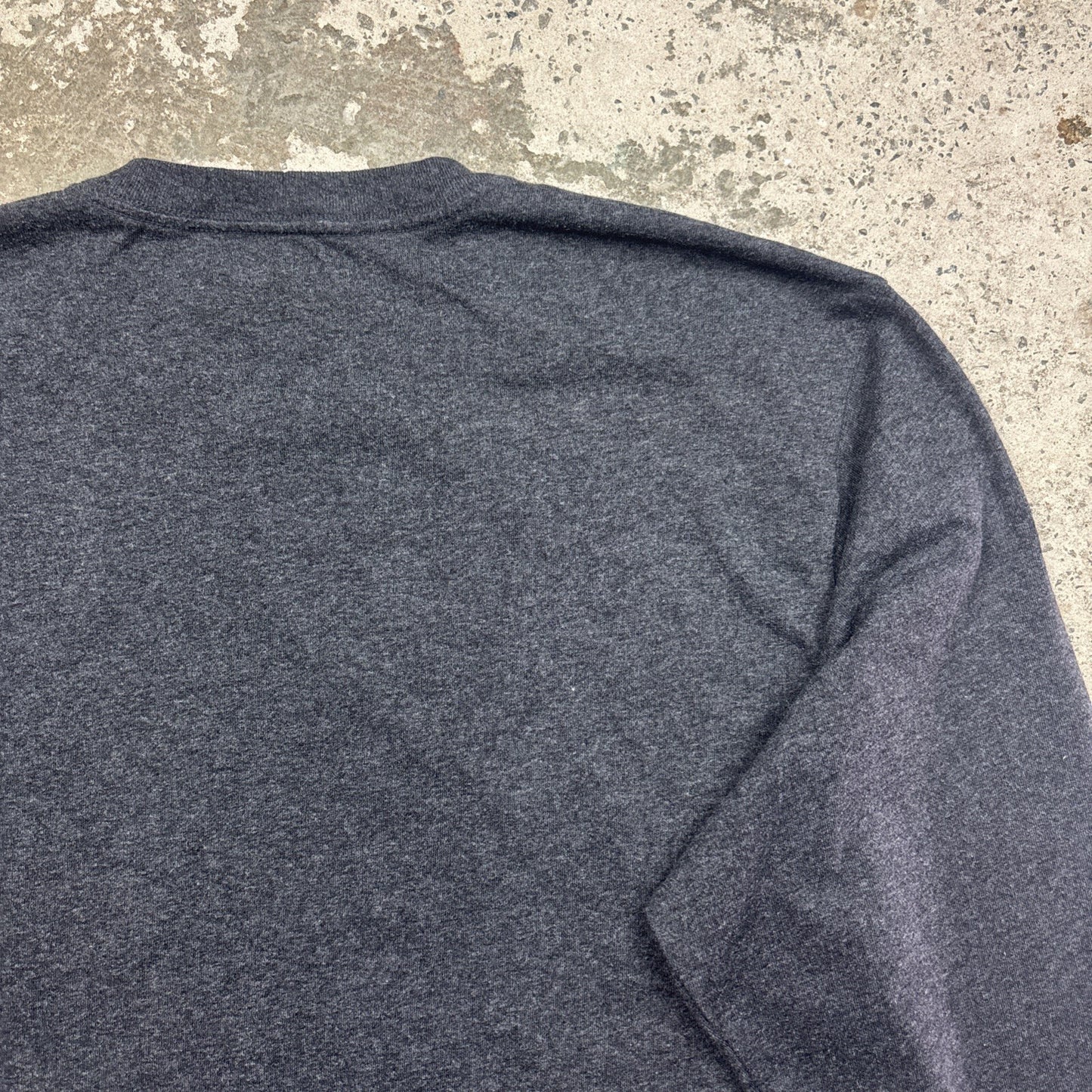 Carhartt Men's Grey Long Sleeve T-Shirt W/ Embroidered Logo | Size: L