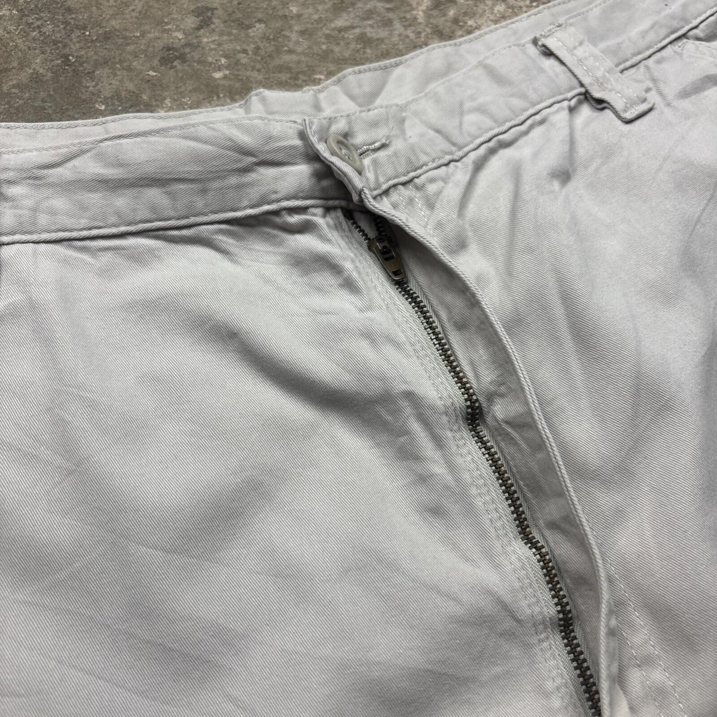 Cream Wrangler Cotton Cargo Shorts | W40"