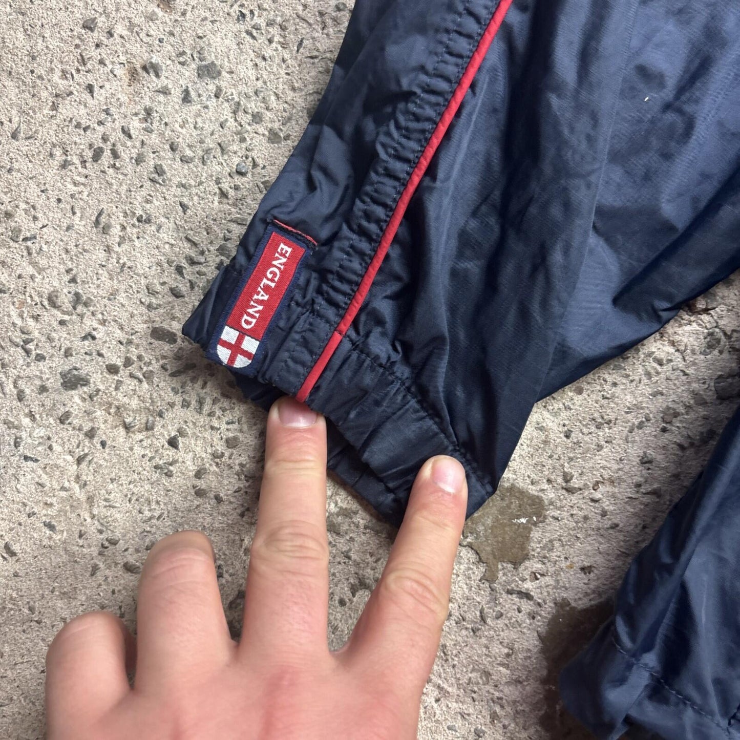 00s Navy England Umbro Men’s Windbreaker Jacket | M