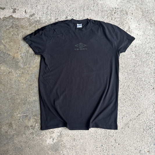 Black Umbro Logo T-Shirt With Shoulder Design | Size L