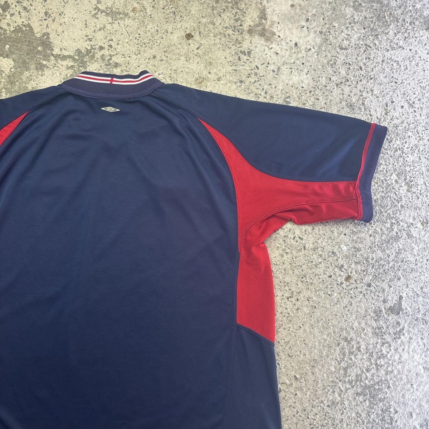 Navy & Red Reversible England Umbro 2002/2004 Football Shirt | Size XL