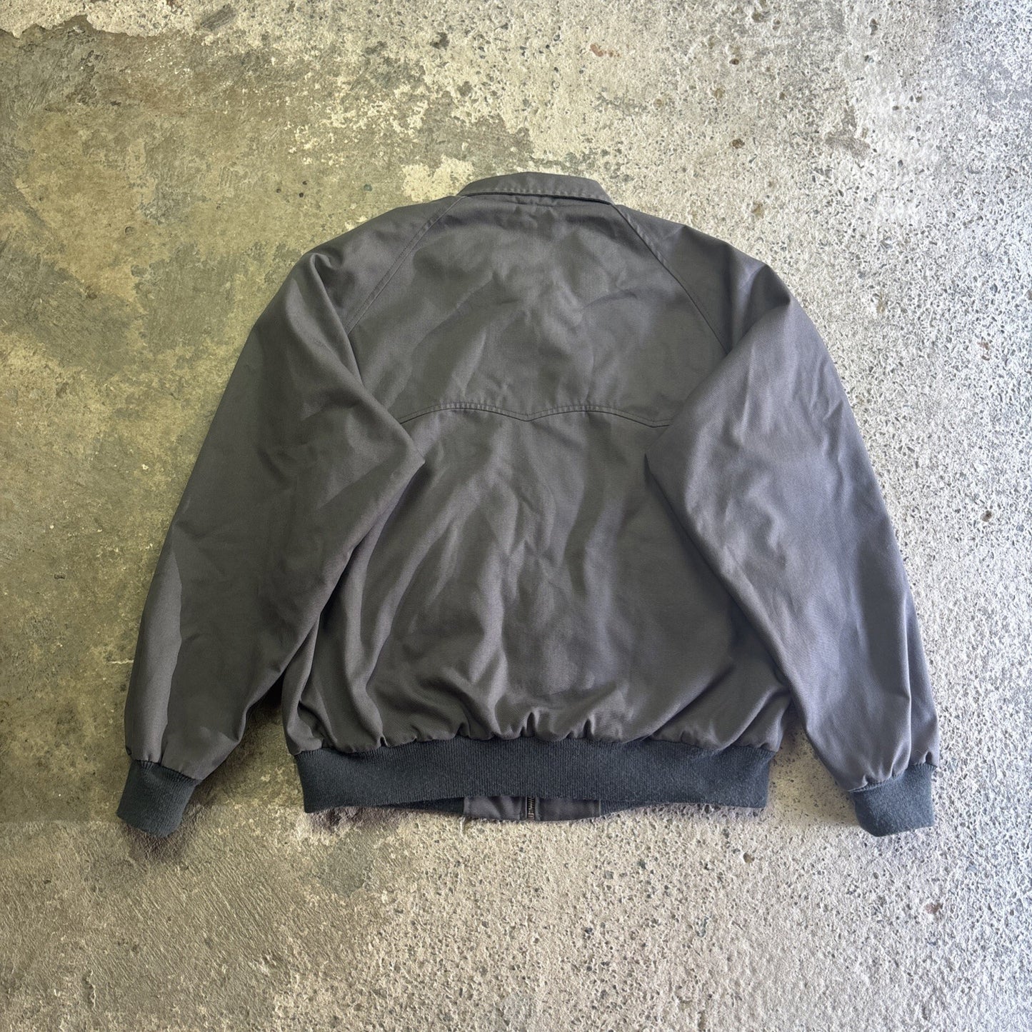 Grey Harrington Jacket W/ Tartan Interior | Size XL