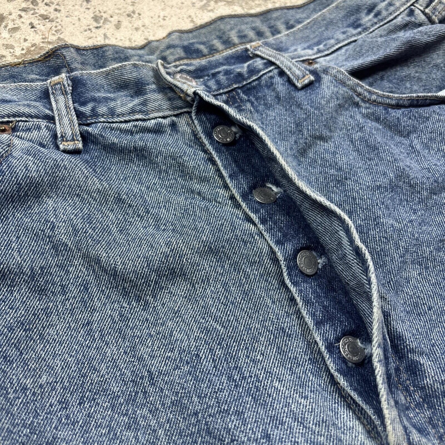 Blue Denim Levi’s 508 Cut Off Jorts | W36"
