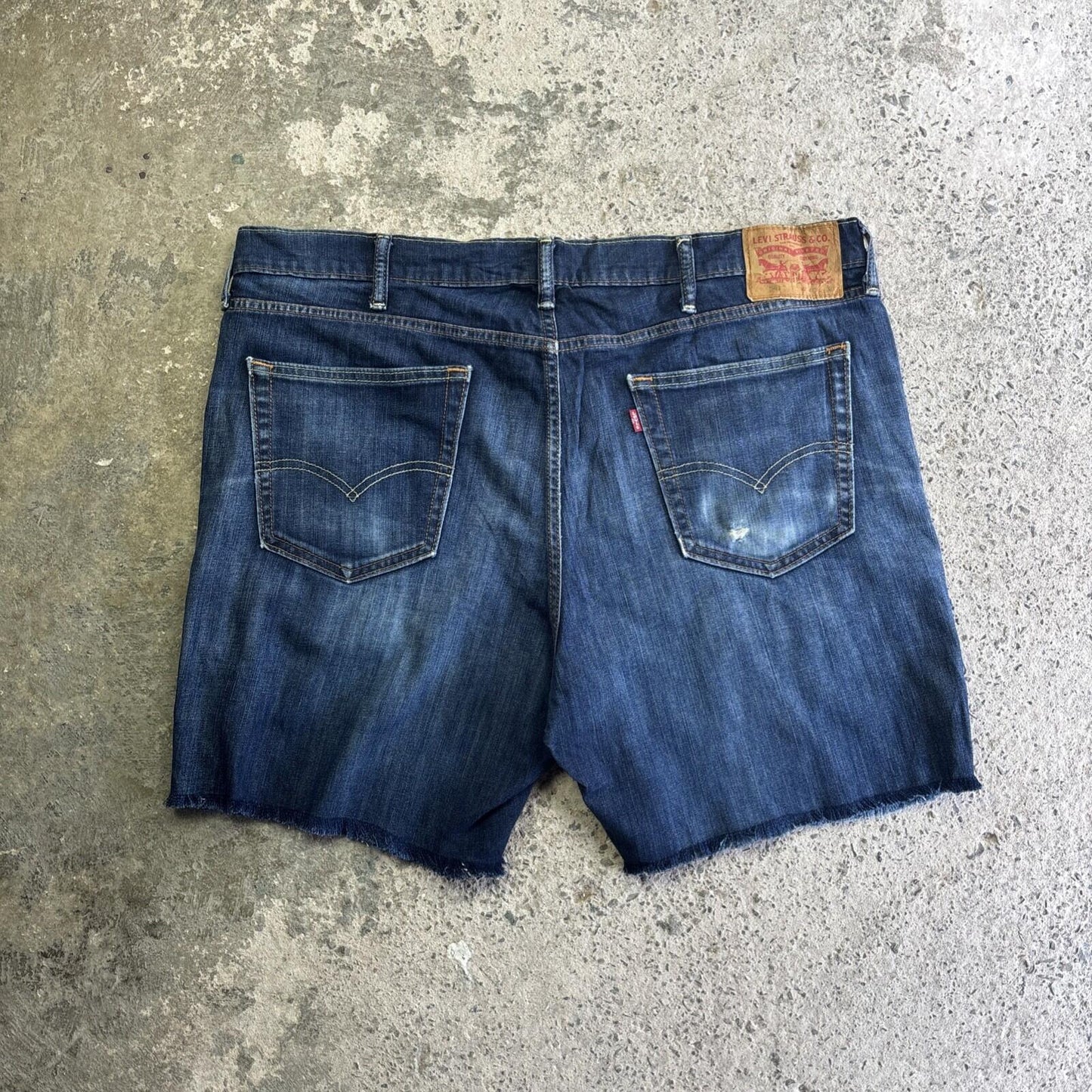 Blue Denim Levi’s Cut Off Denim Jean Shorts | W40"