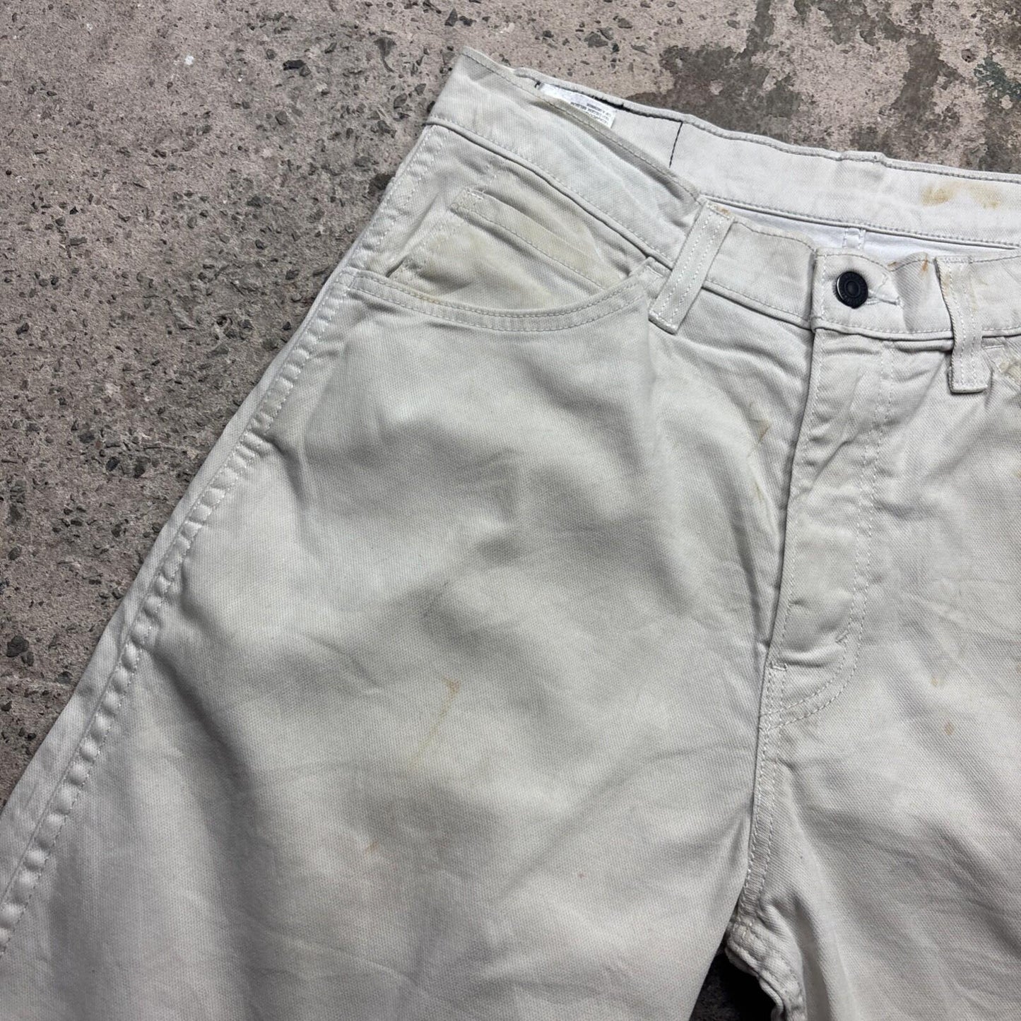 Cream Denim Levi’s 569 Bermuda Men’s Shorts | W31