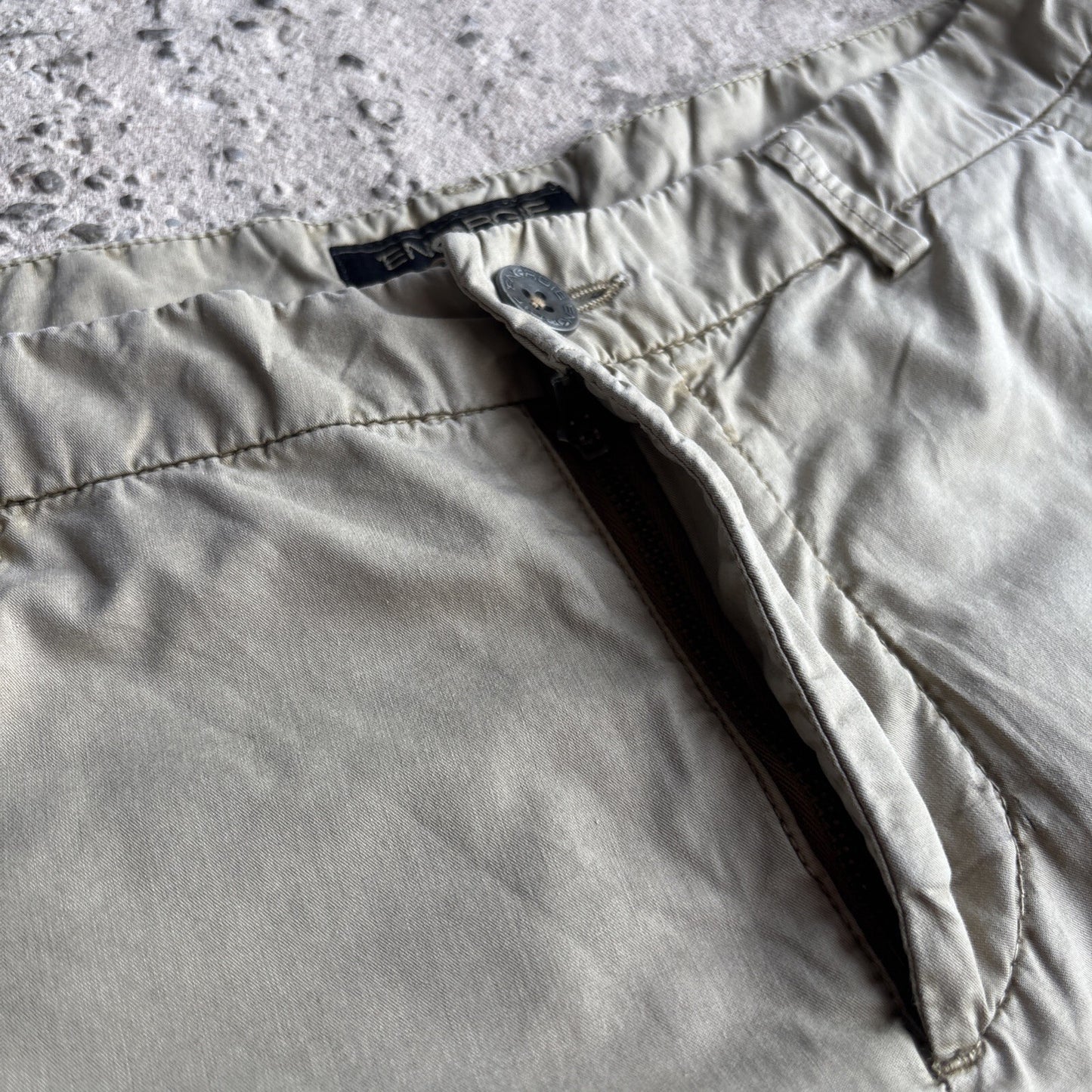 Light Khaki Green Energie Cotton Chino Shorts | W30