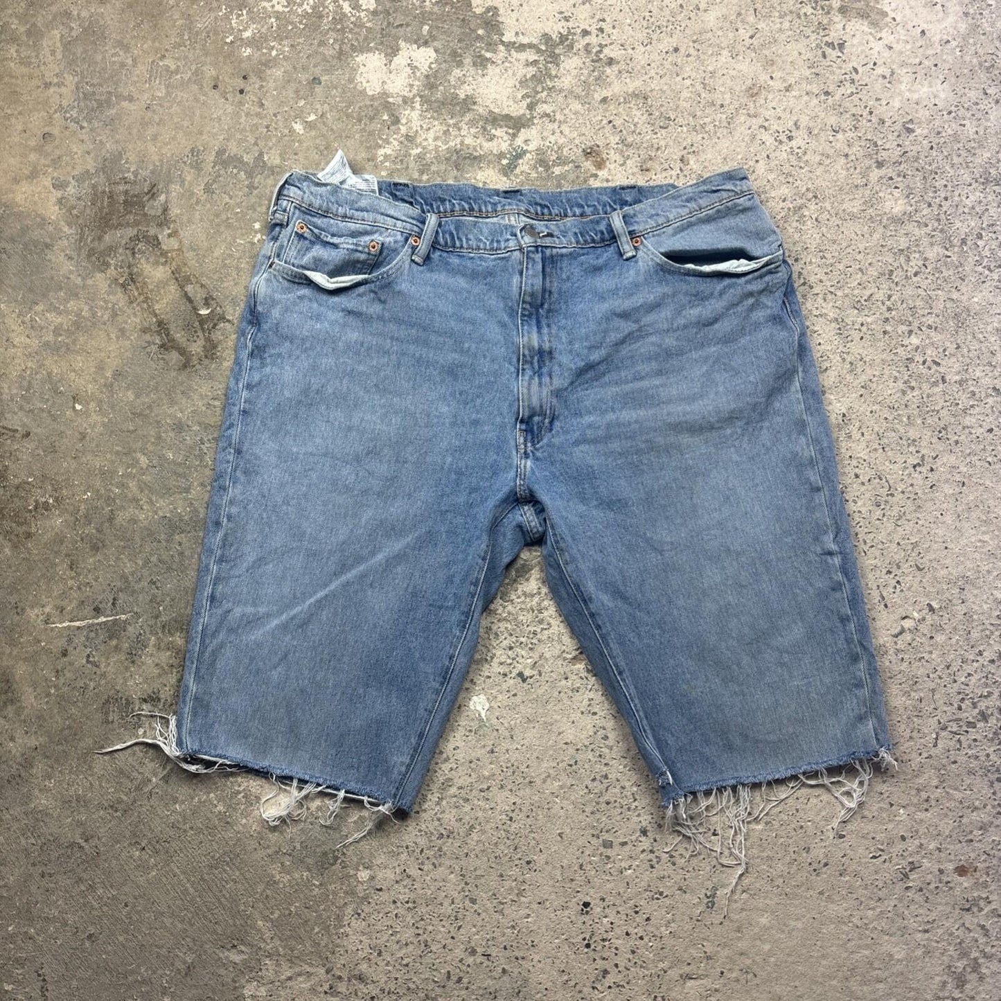 Blue Denim Levi’s Cut Off Jean Shorts | W40"