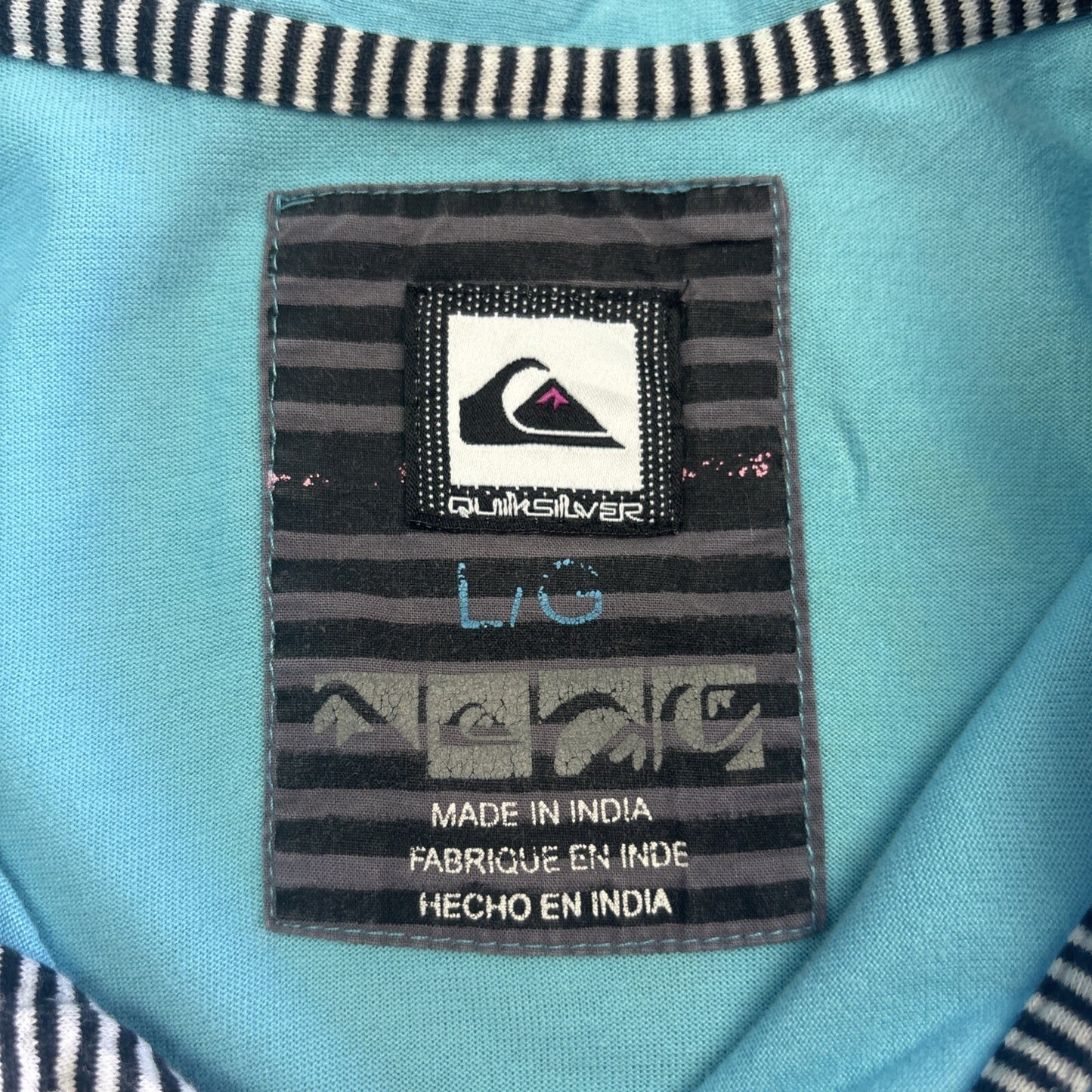 Blue Quiksilver Y2K Polo Shirt W/ Chest Pocket | Size L