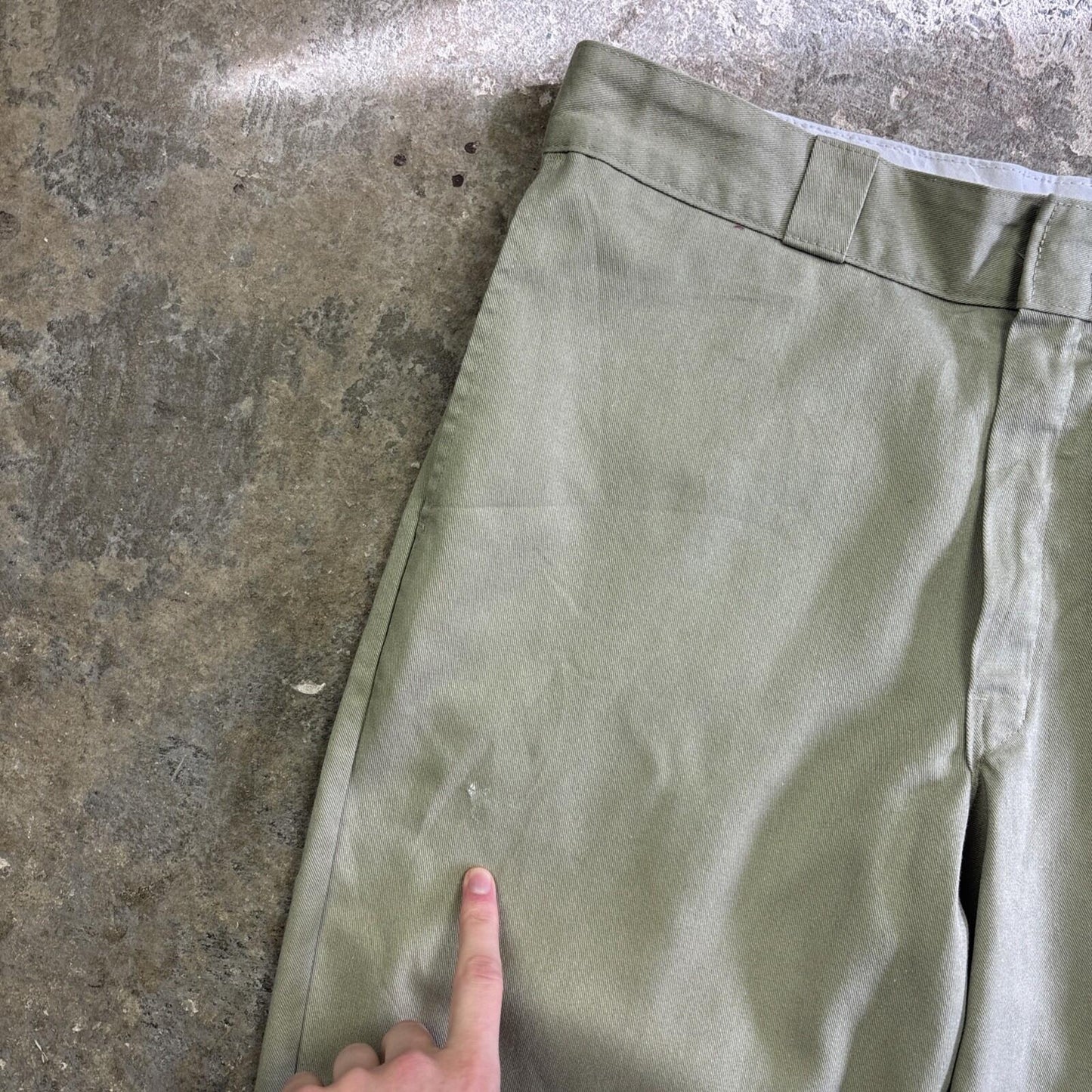 Cream Dickies 874 Original Fit Straight Pants | W36"