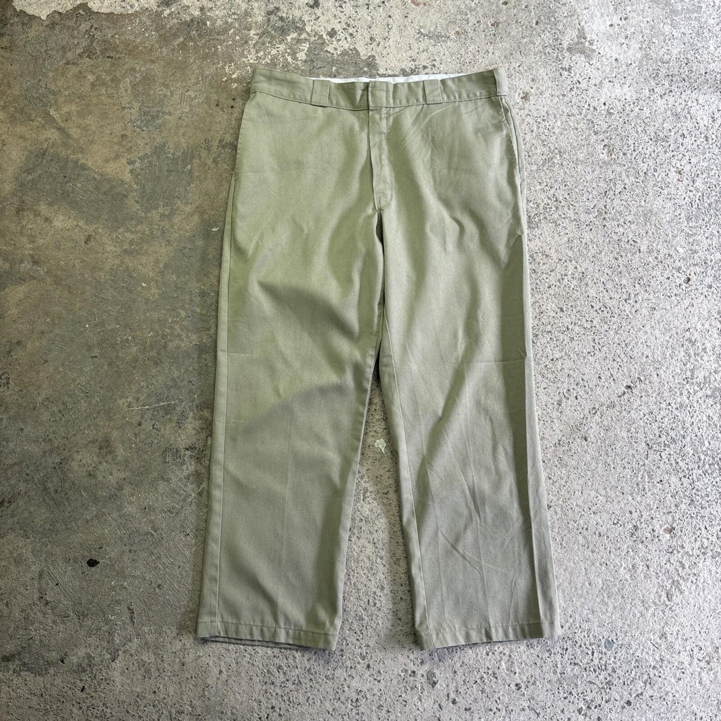 Cream Dickies 874 Original Fit Straight Pants | W36"