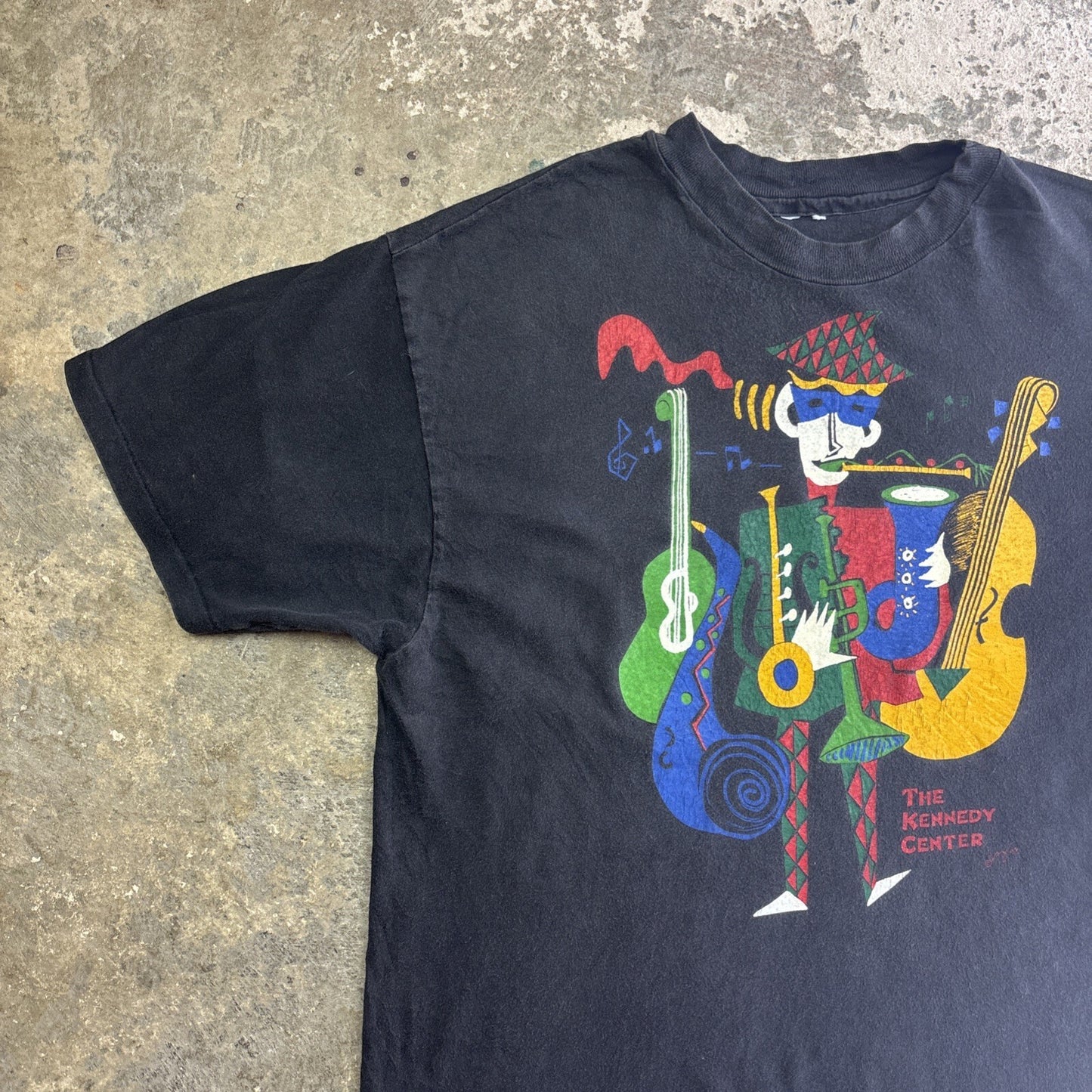 Vintage 92’ Black Graphic Music T-Shirt | Size L