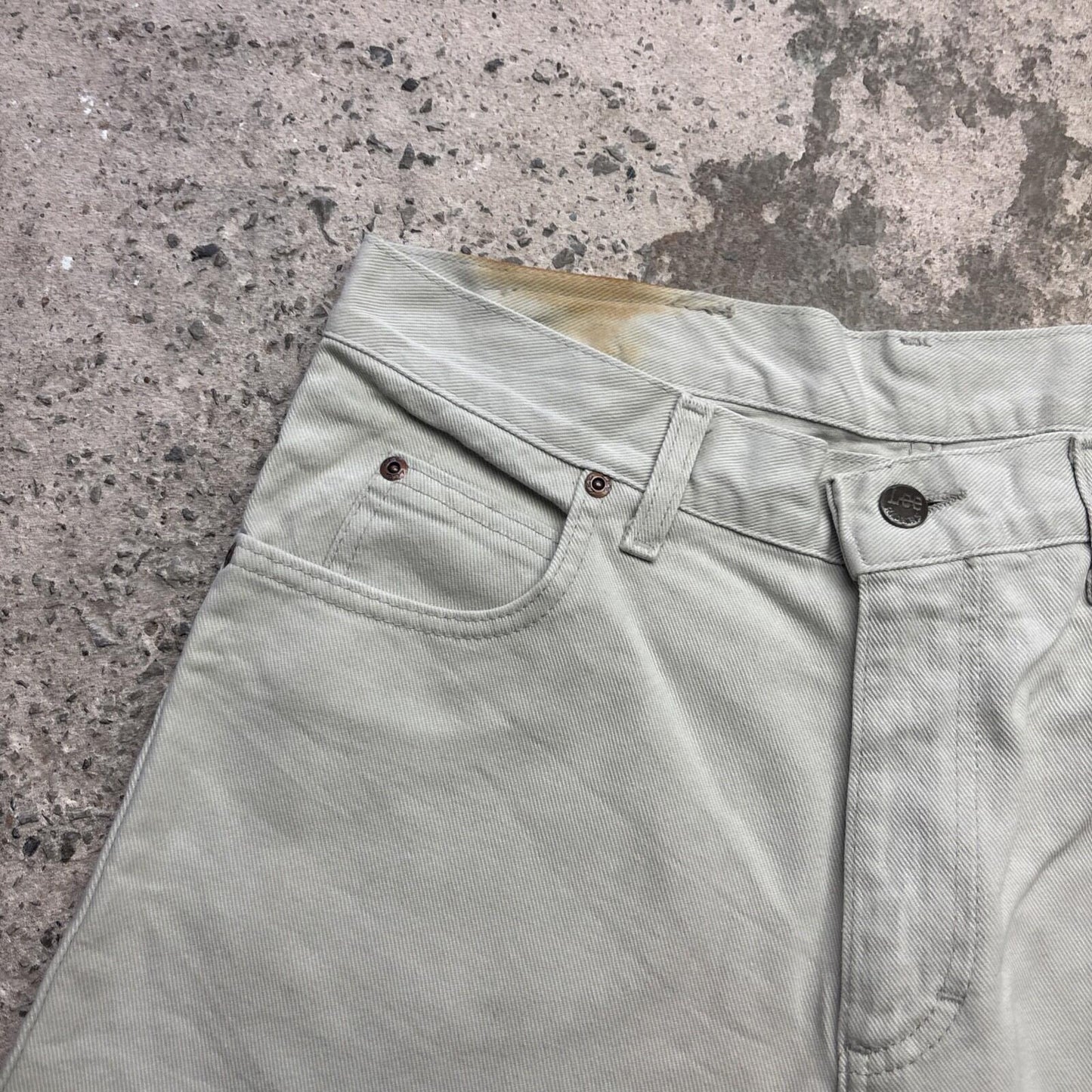 Cream Lee Men’s Cut Off  Shorts Jorts | W33