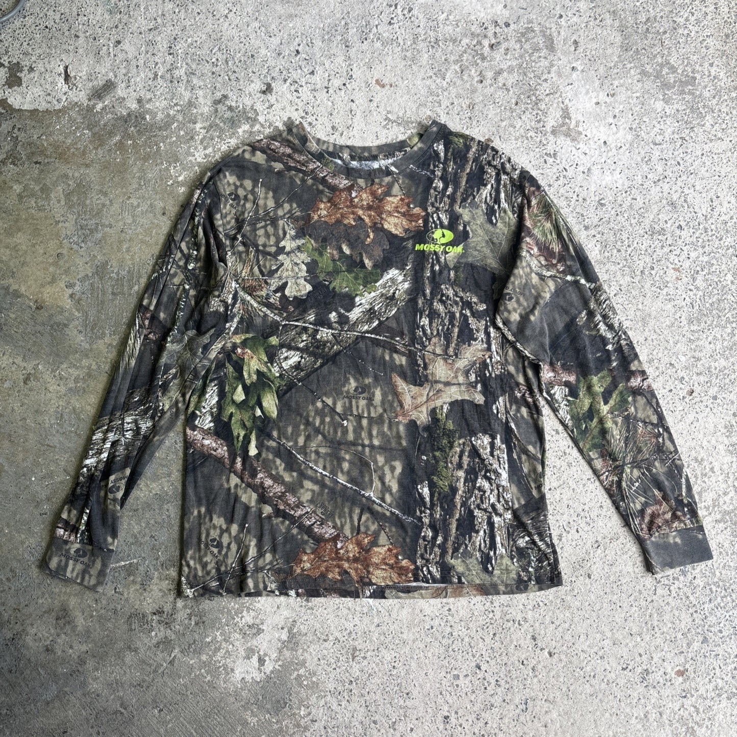 Real Tree Camouflage Mossy Oak Long Sleeve T-shirt | Size XL