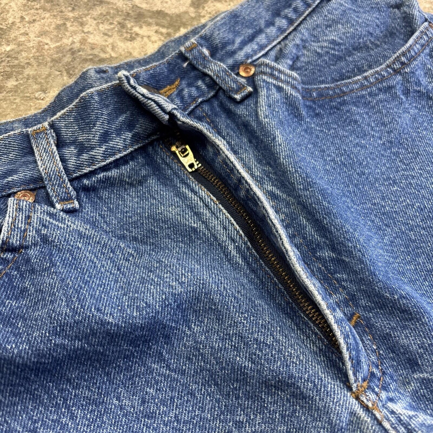 Blue Denim Lee Cut Off Jean Shorts | W33"