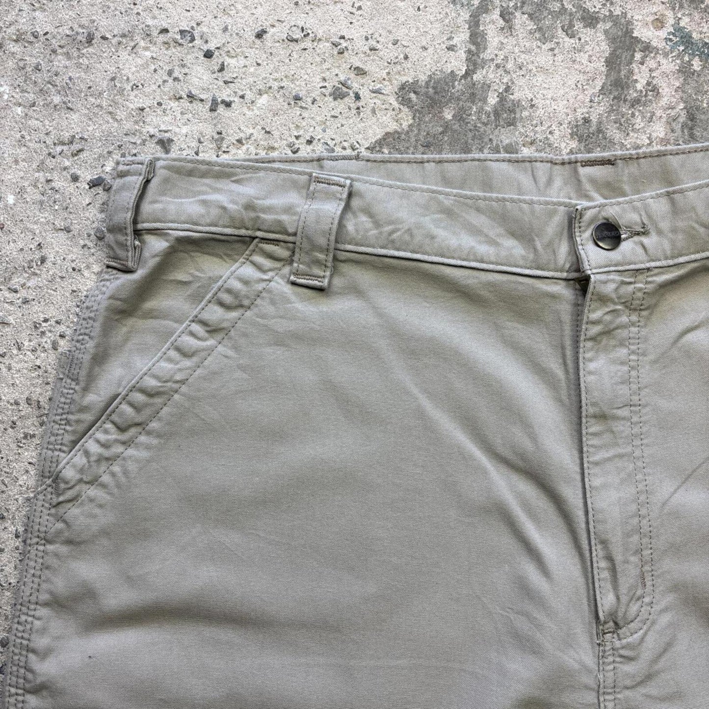 Cream Carhartt Carpenter Shorts - W42