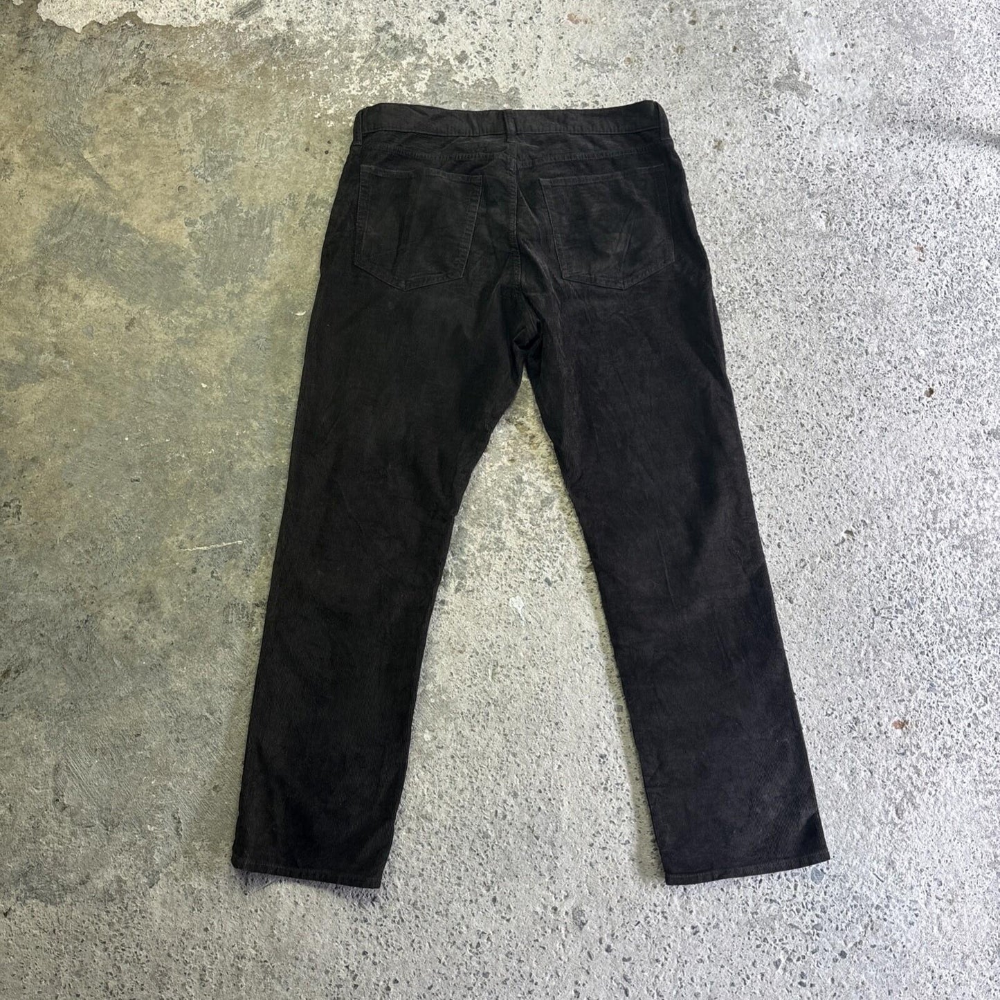 Dark Brown J.Crew Straight Corduroy Trousers | W33"