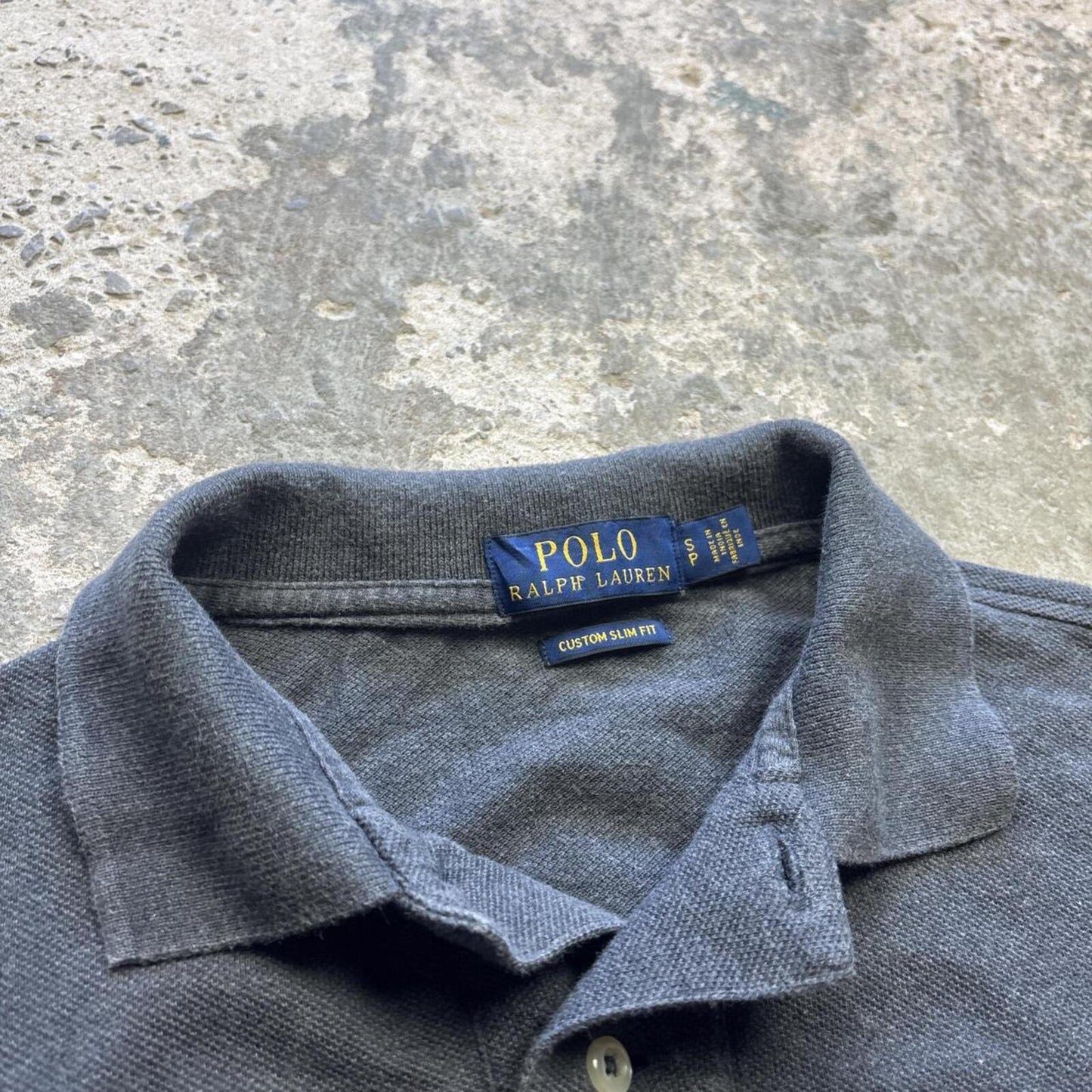 Grey Polo Ralph Lauren Polo Shirt - S