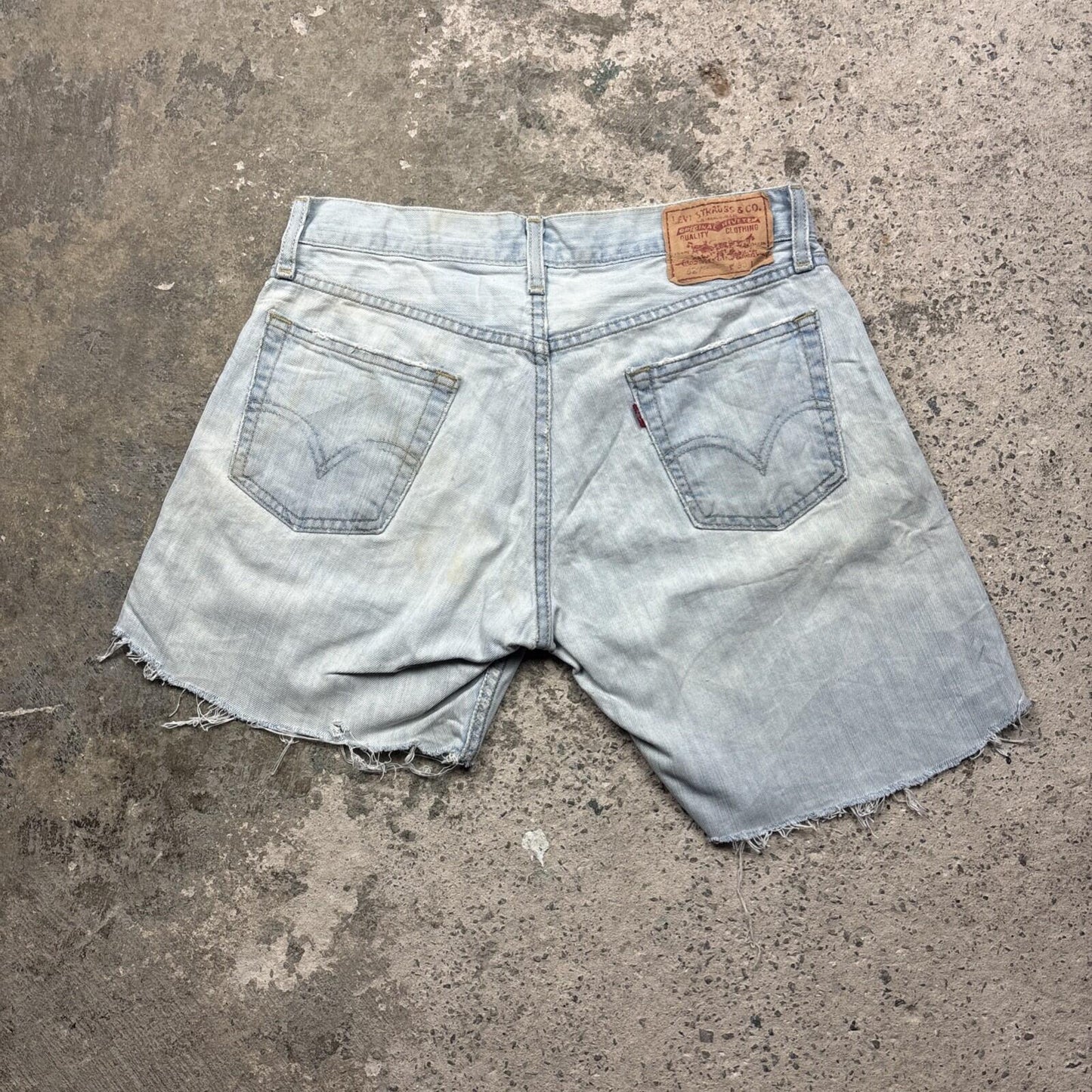 Light Blue Denim Levi’s 527 Cut Off Women’s Jean Shorts | W30