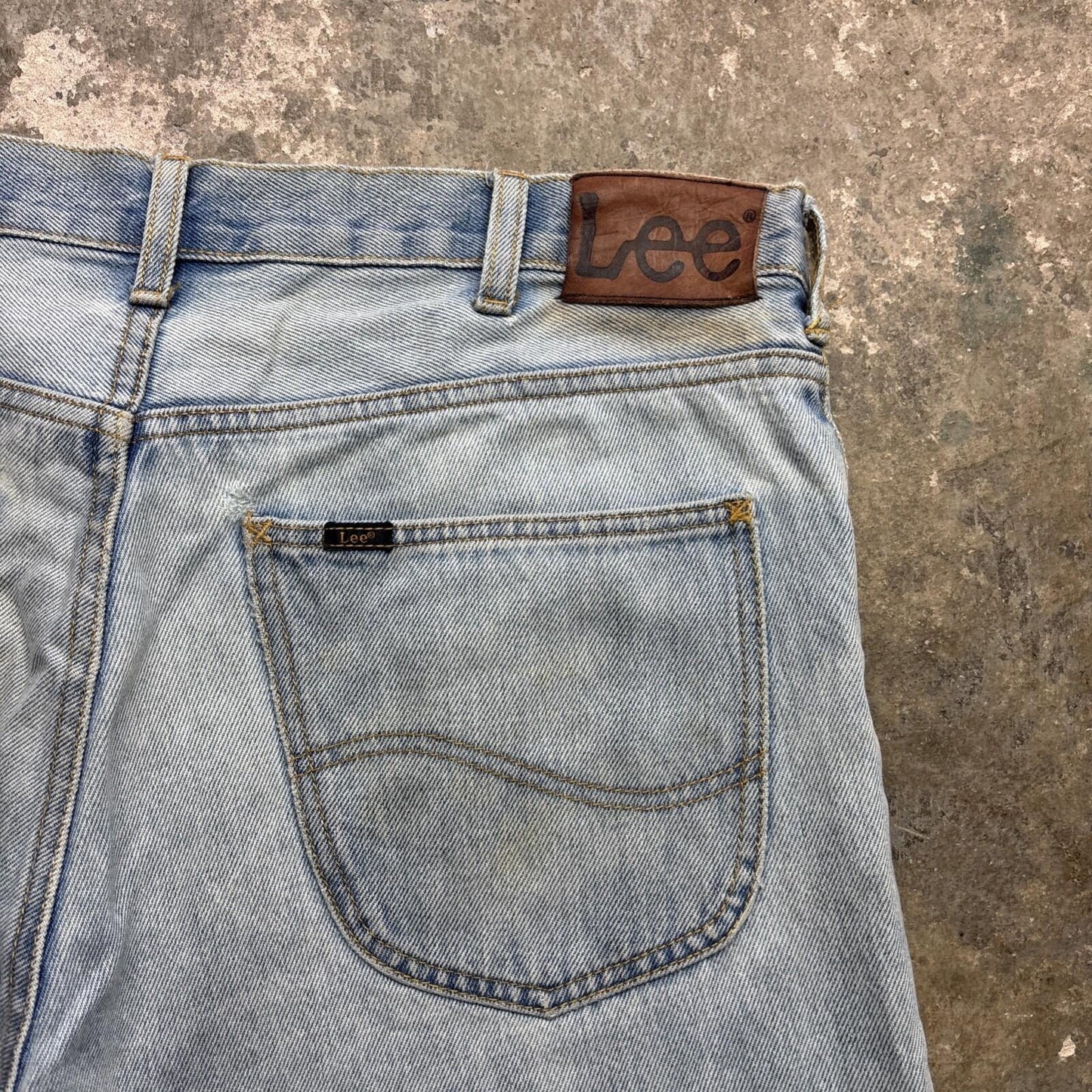 Light Blue Lee Denim Bermuda Men’s Shorts | W38