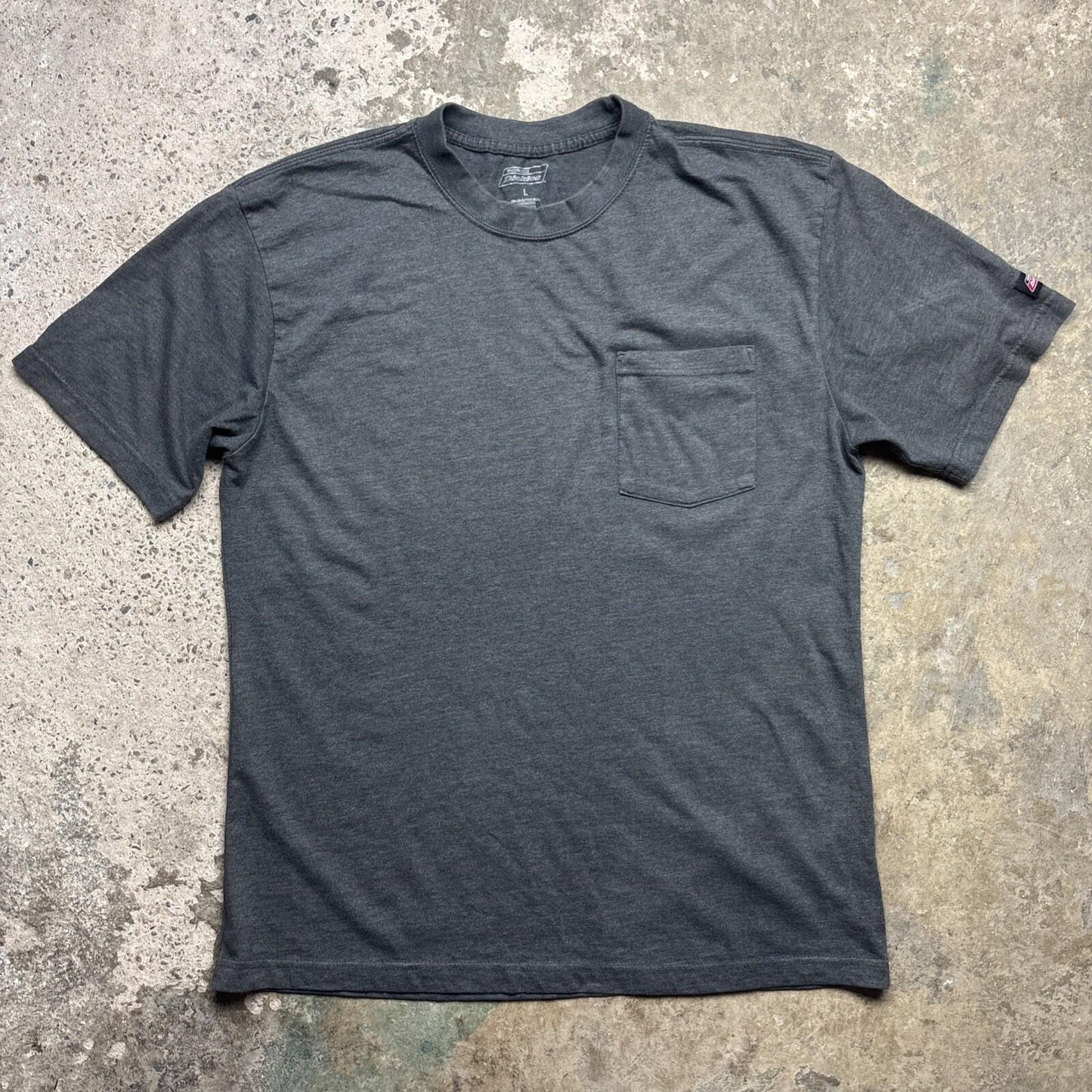 Grey Dickies Single Pocket Men’s T-shirt | L
