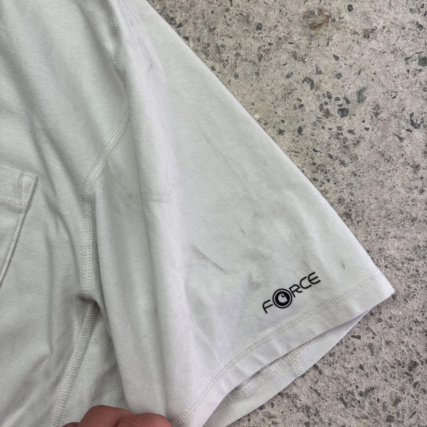 Cream Carhartt Force Relaxed Fit Single Pocket Men’s T-shirt | Size L