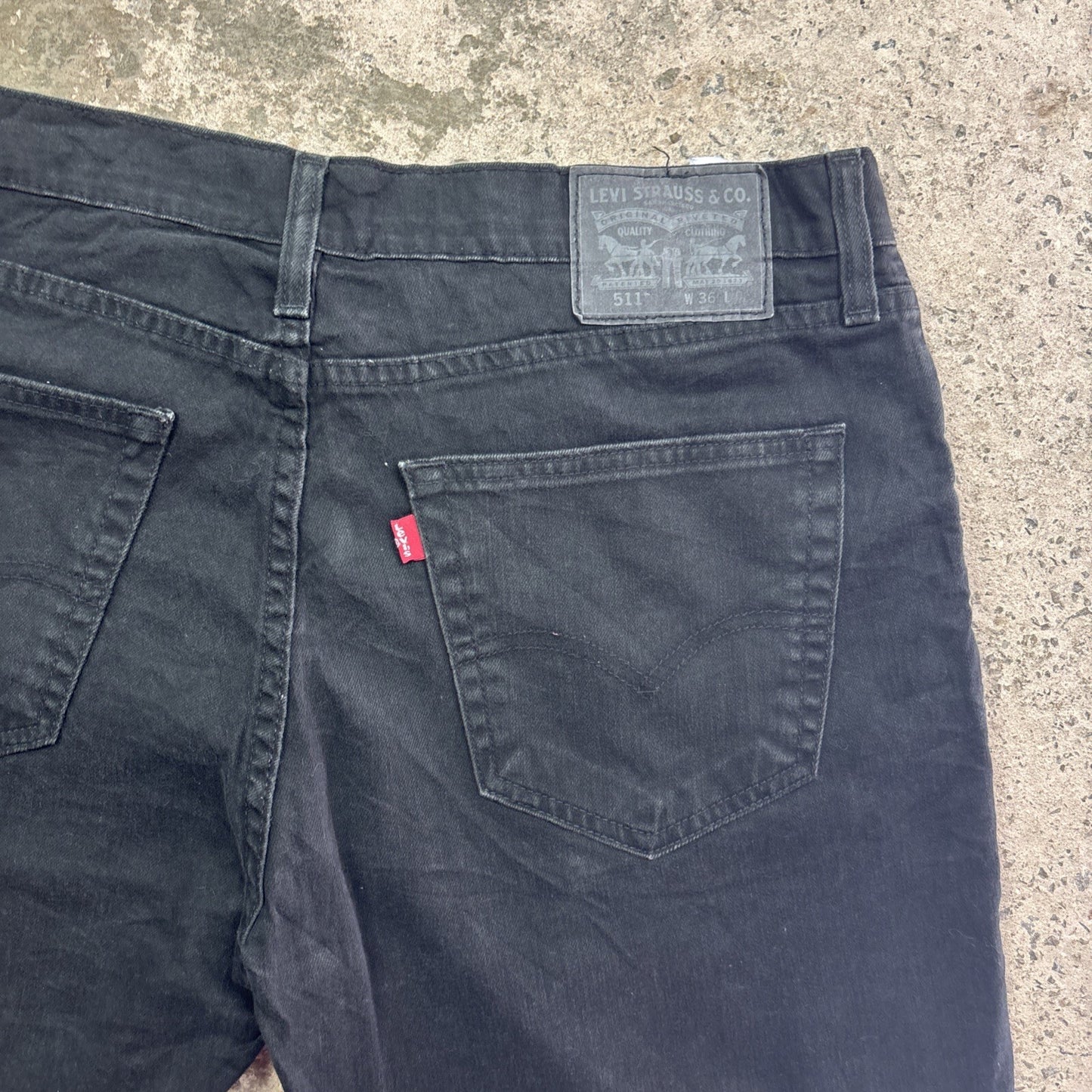 Black Levi’s 511 Cut Off Denim Jean Shorts | W36"