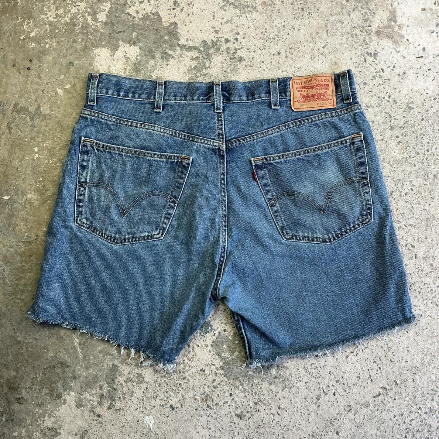 Blue Levi’s Denim Jean Shorts In Regular Fit | W40