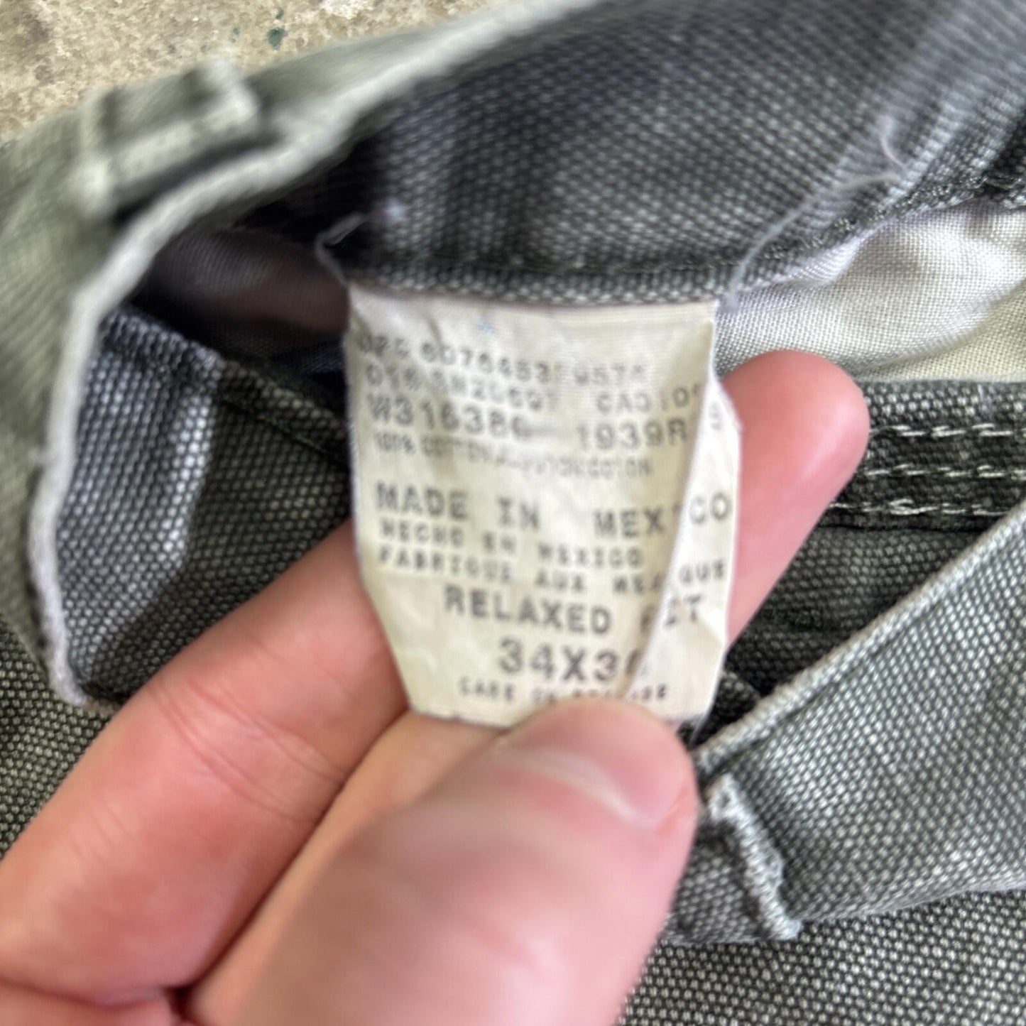 Grey Dickies Distressed Carpenter Pants | W36"