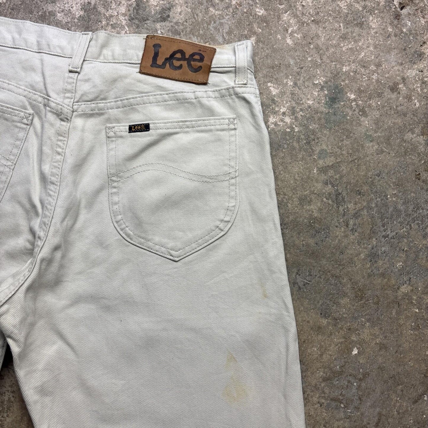 Cream Lee Men’s Cut Off  Shorts Jorts | W33