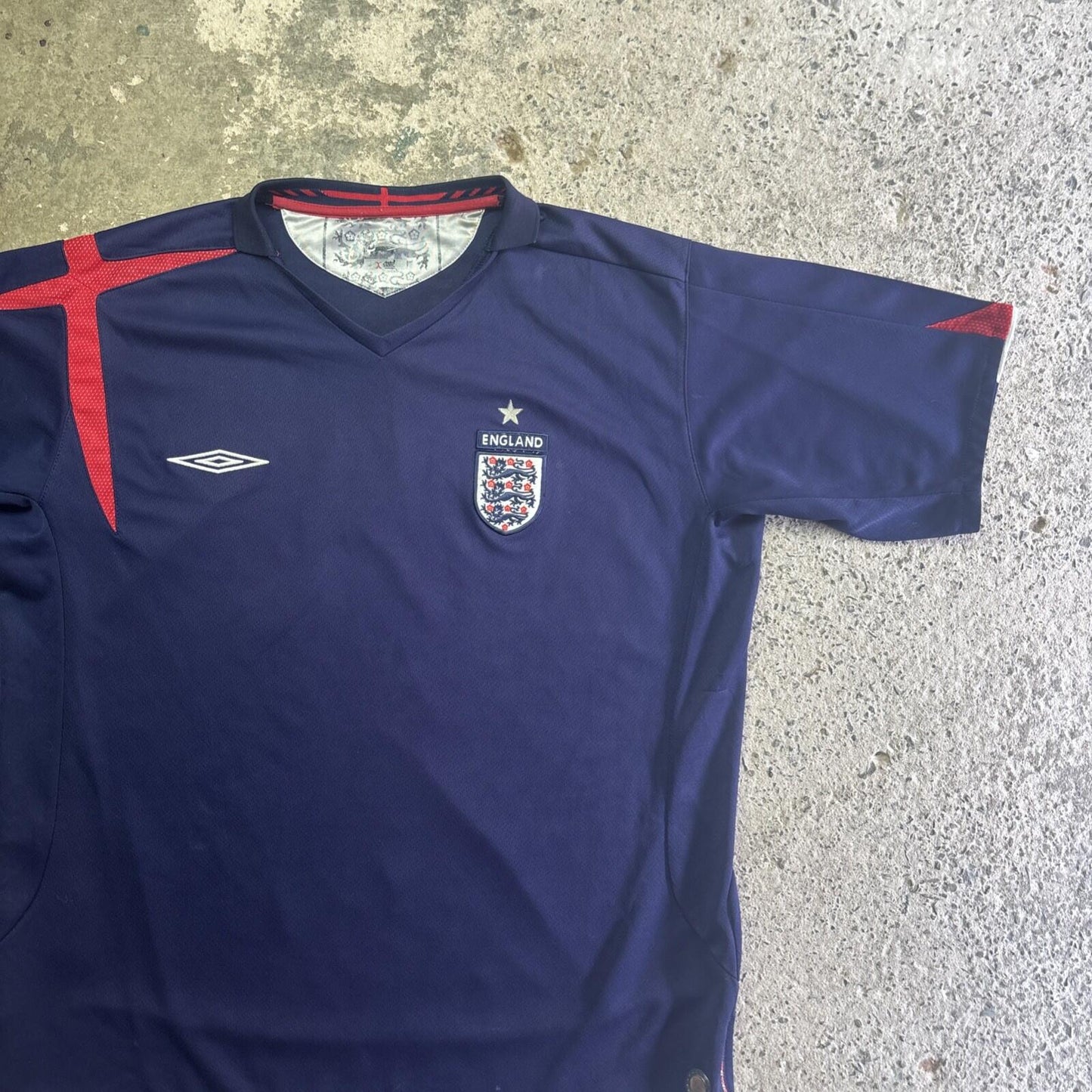 Navy Umbro England 2005/06 Goalkeeper Shirt | Size: XL