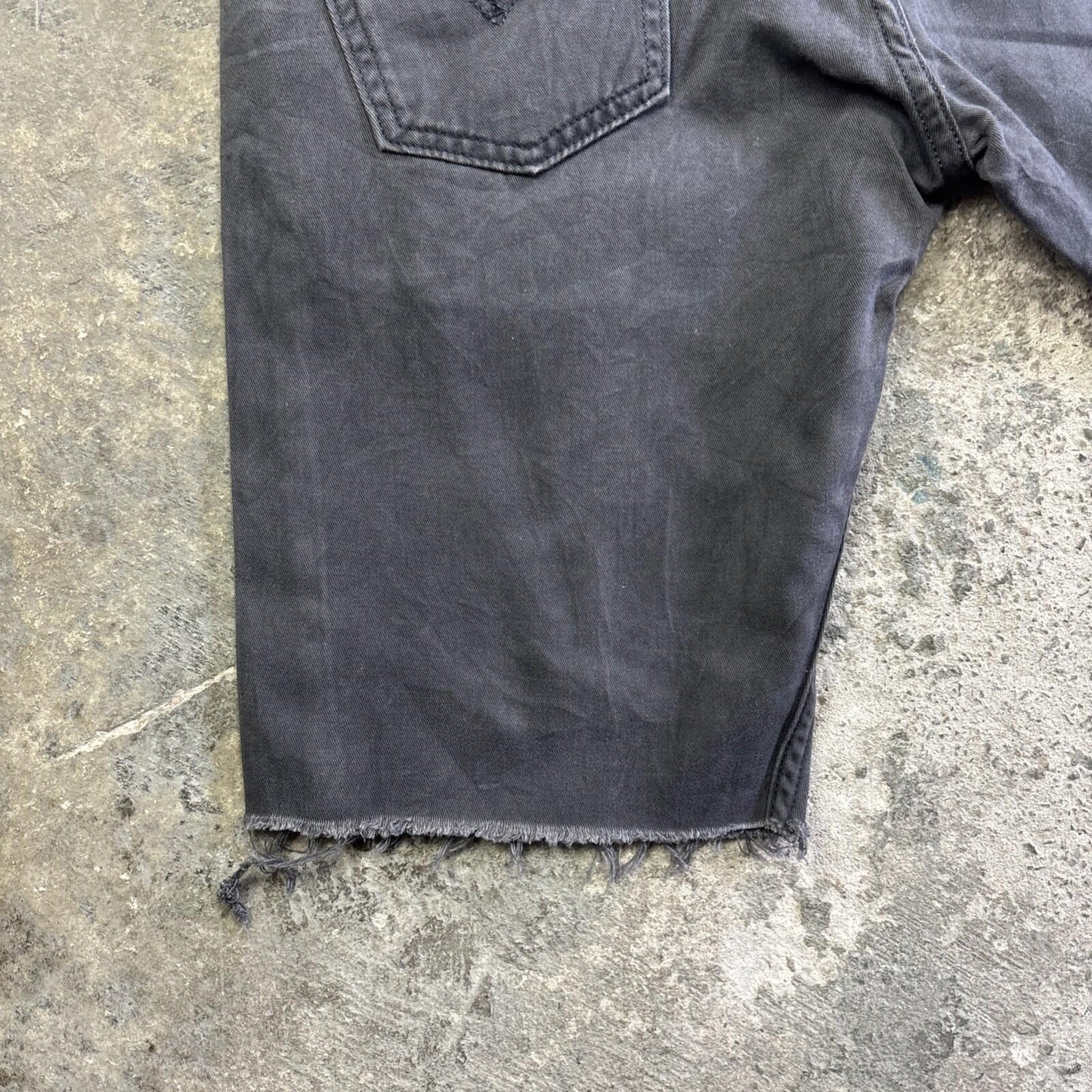 Dark Grey Levi’s 514 Cut Off Jean Shorts | W30"