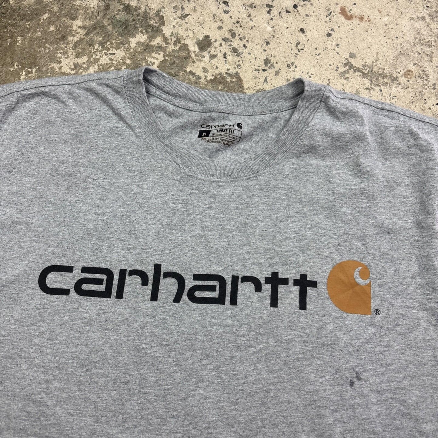 Grey Carhartt Loose Fit Graphic Men’s T-shirt | Size XL