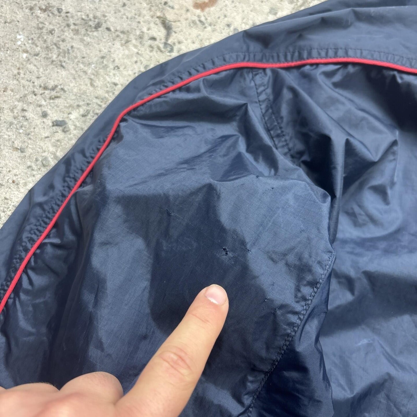 00s Navy England Umbro Men’s Windbreaker Jacket | M