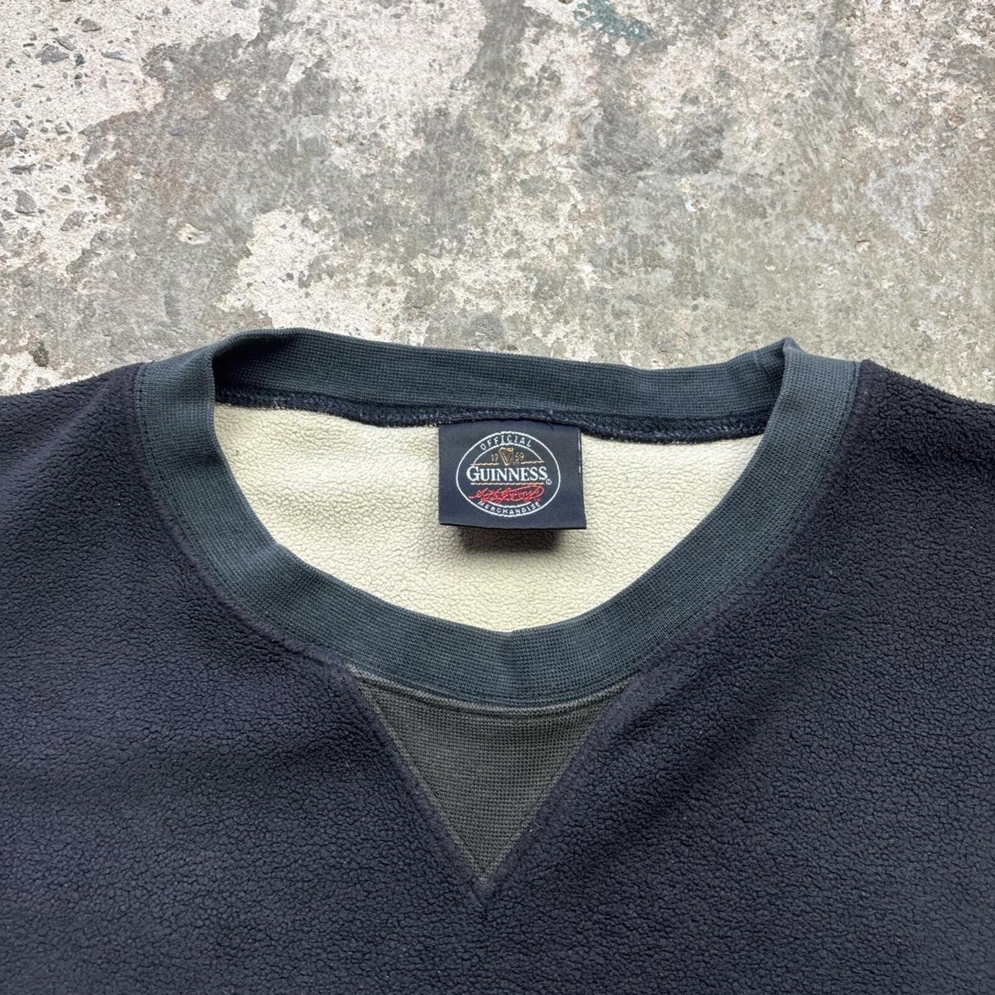 Vintage Guinness Fleece Sweatshirt with Golf logo - XL