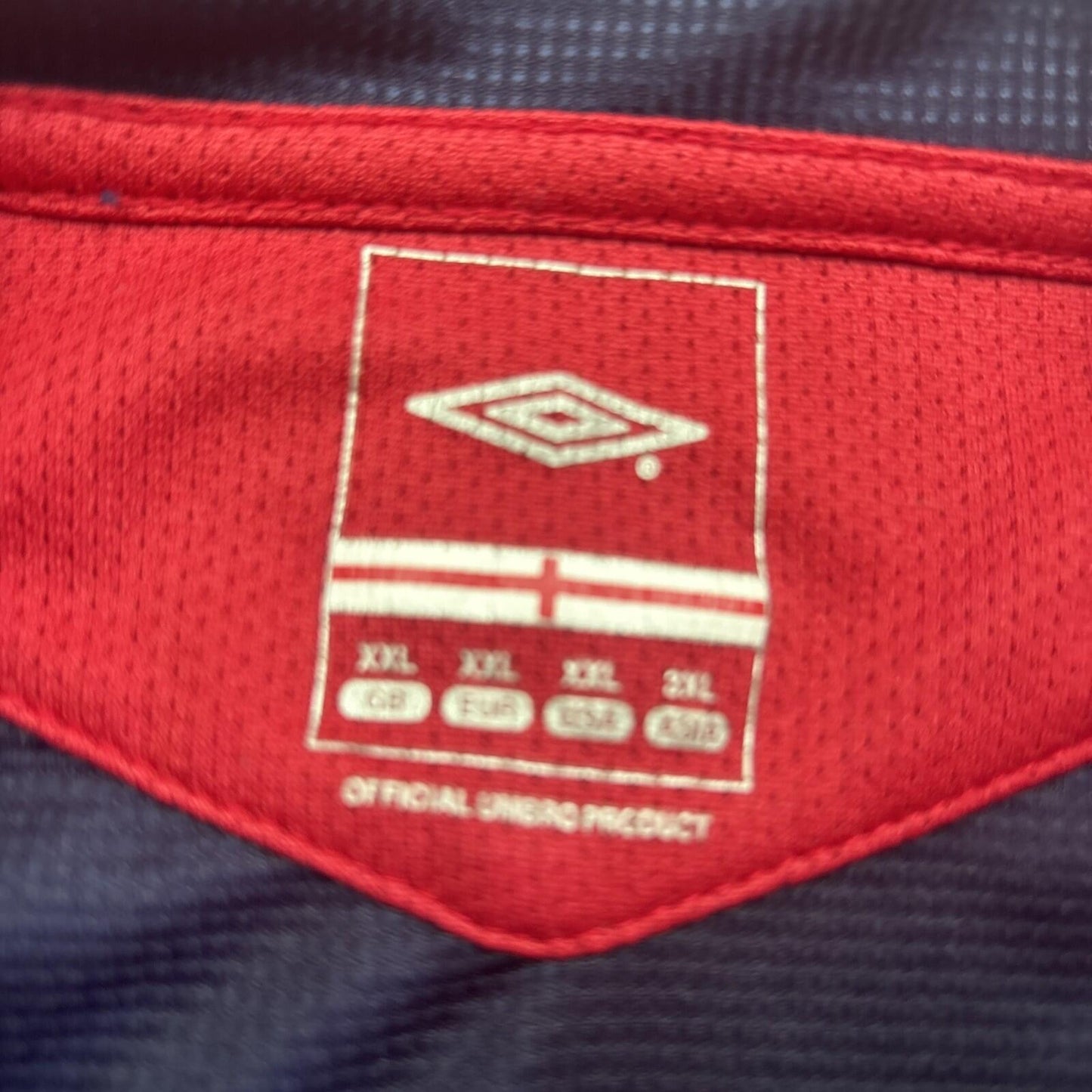 Navy Umbro England Football Training Polo Shirt | Size: XXL