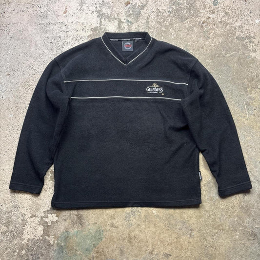 Vintage Black Guinness Men’s Fleece Sweatshirt - L