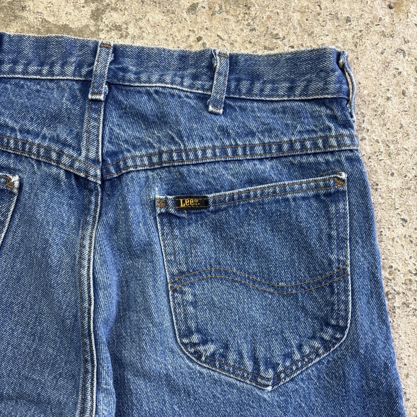 Blue Denim Lee Cut Off Jean Shorts | W33"