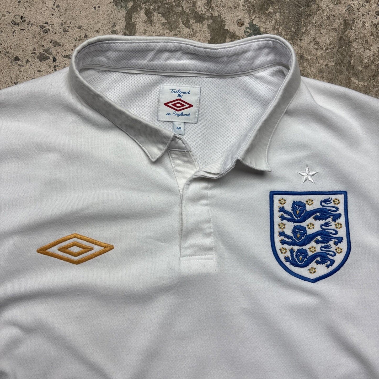 England Umbro 2009/10 White Home Men's Football Shirt Large