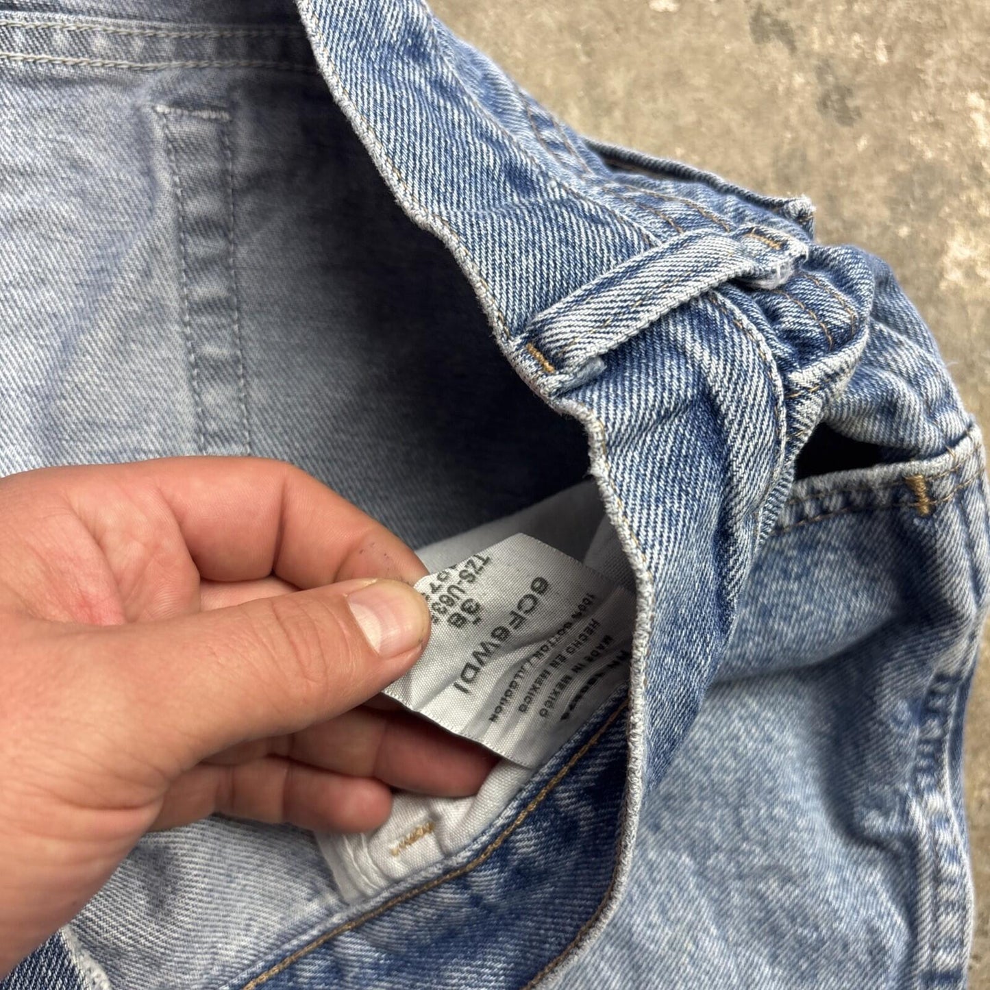 Blue Denim Wrangler Men’s Shorts | W38