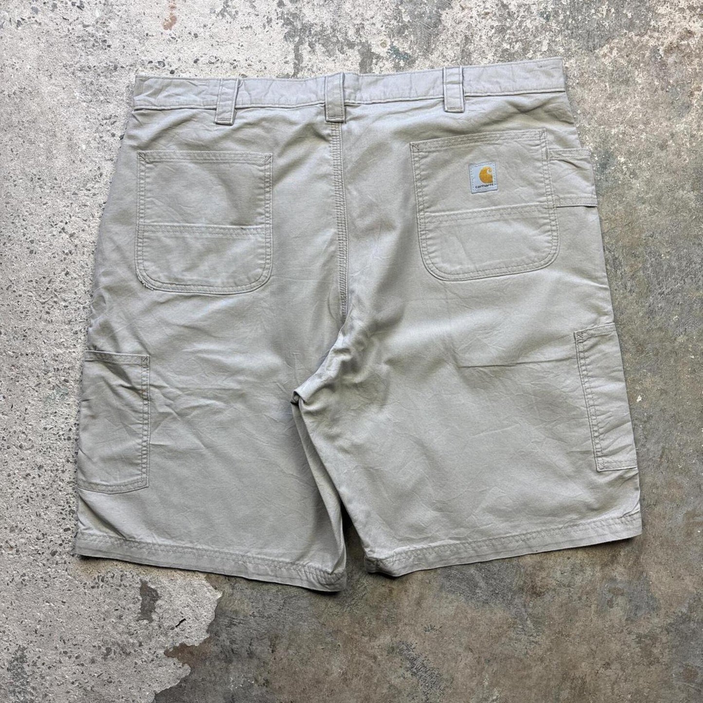 Cream Carhartt Carpenter Shorts - W42