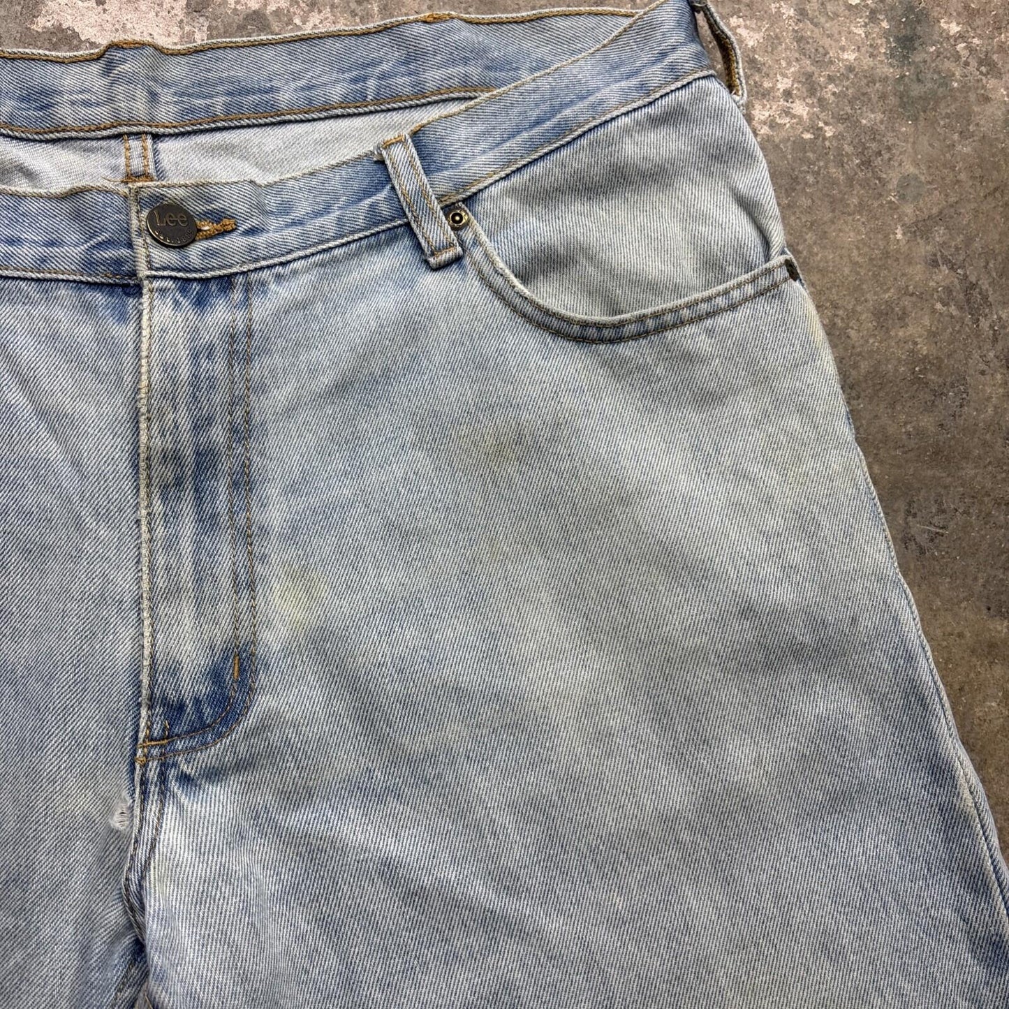 Light Blue Lee Denim Bermuda Men’s Shorts | W38