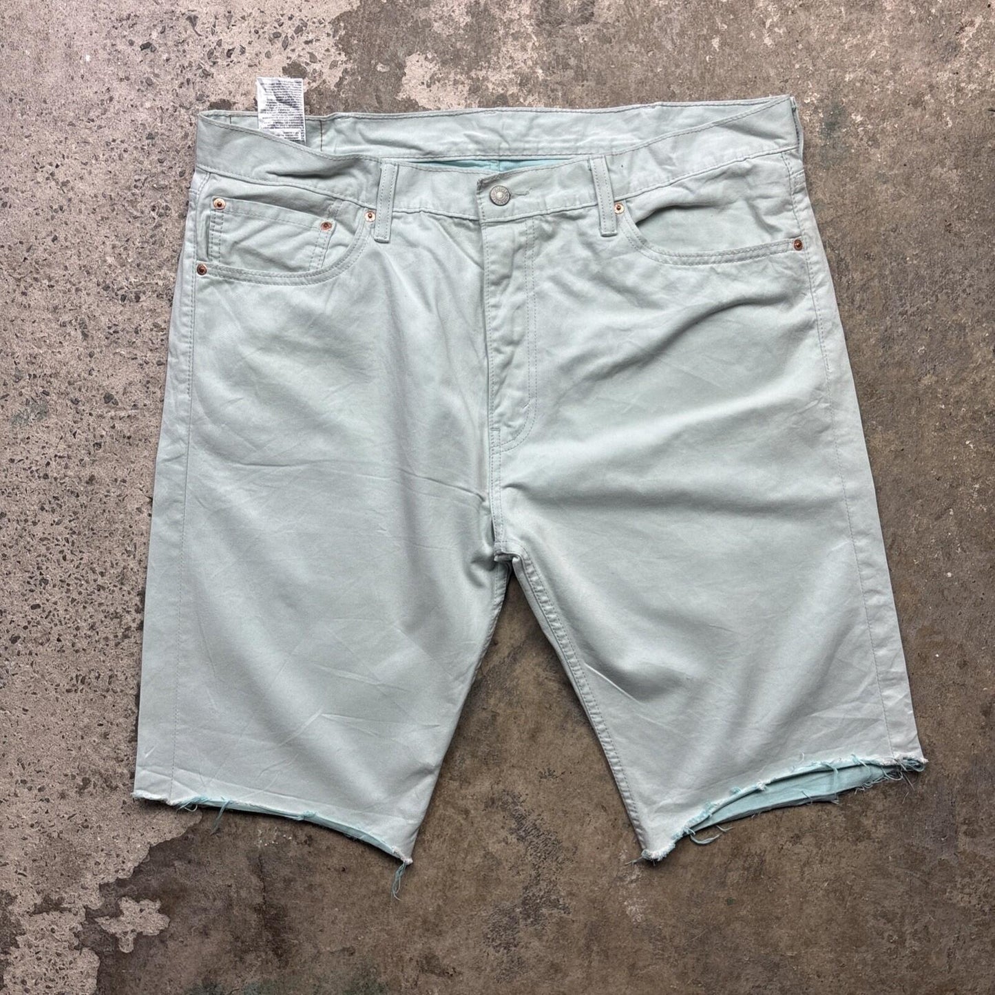 Teal Levi’s 508 Men’s Cut Off Shorts | W38