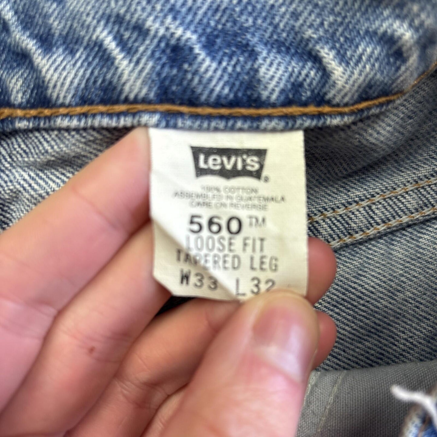 Light Blue Denim Levi’s Cut Off Short Shorts | W33"