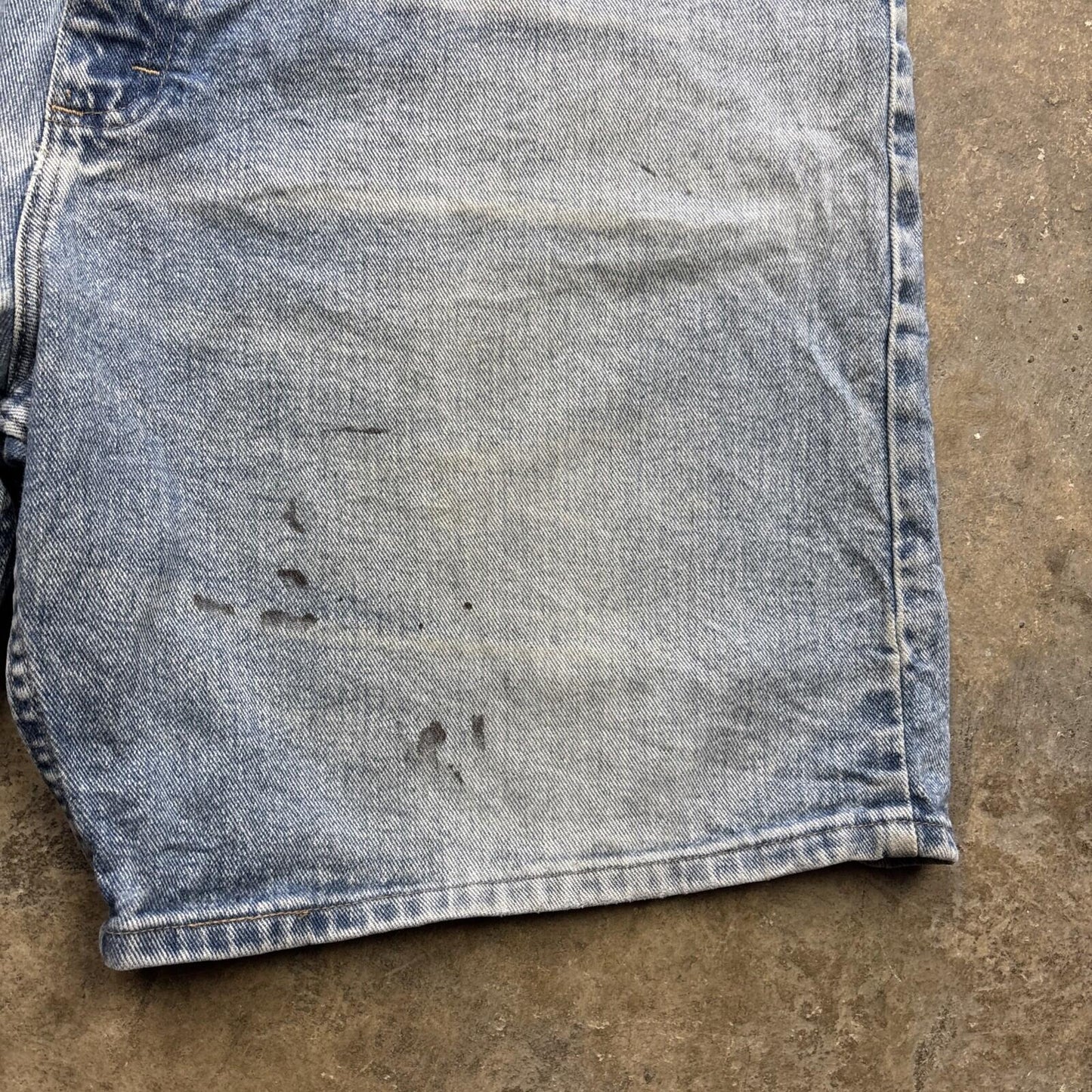 Blue Denim Wrangler Men’s Relaxed Fit Shorts - W42