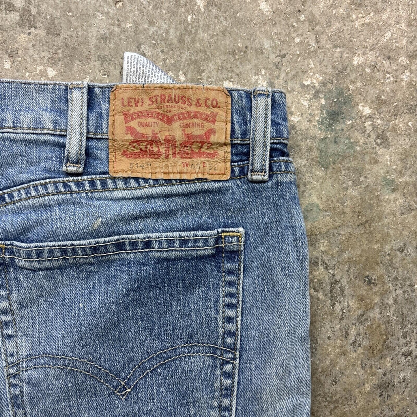 Blue denim Levi’s 514 Tapered Men’s Shorts | W40